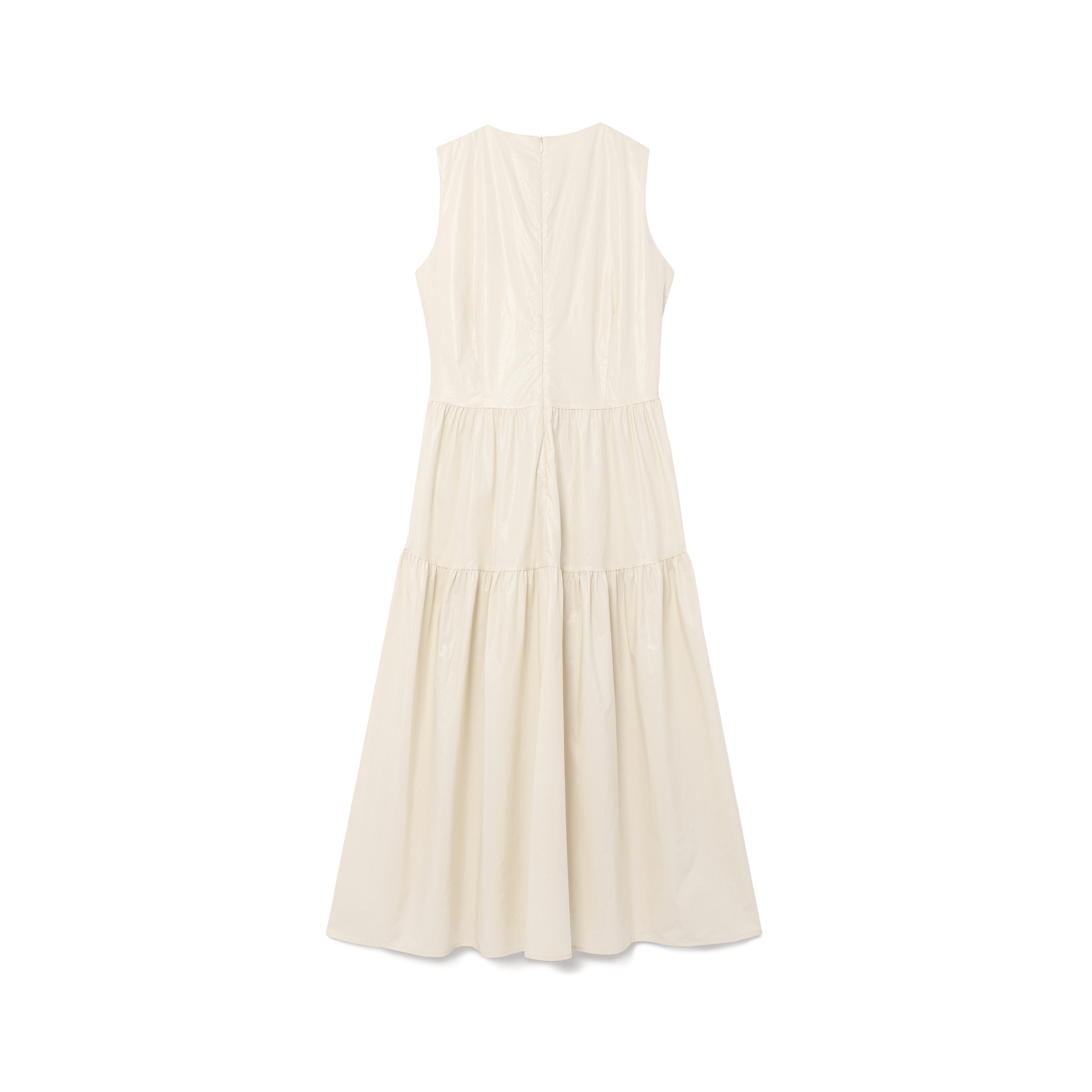 SHINING SLEEVELESS DRESS_IVORY