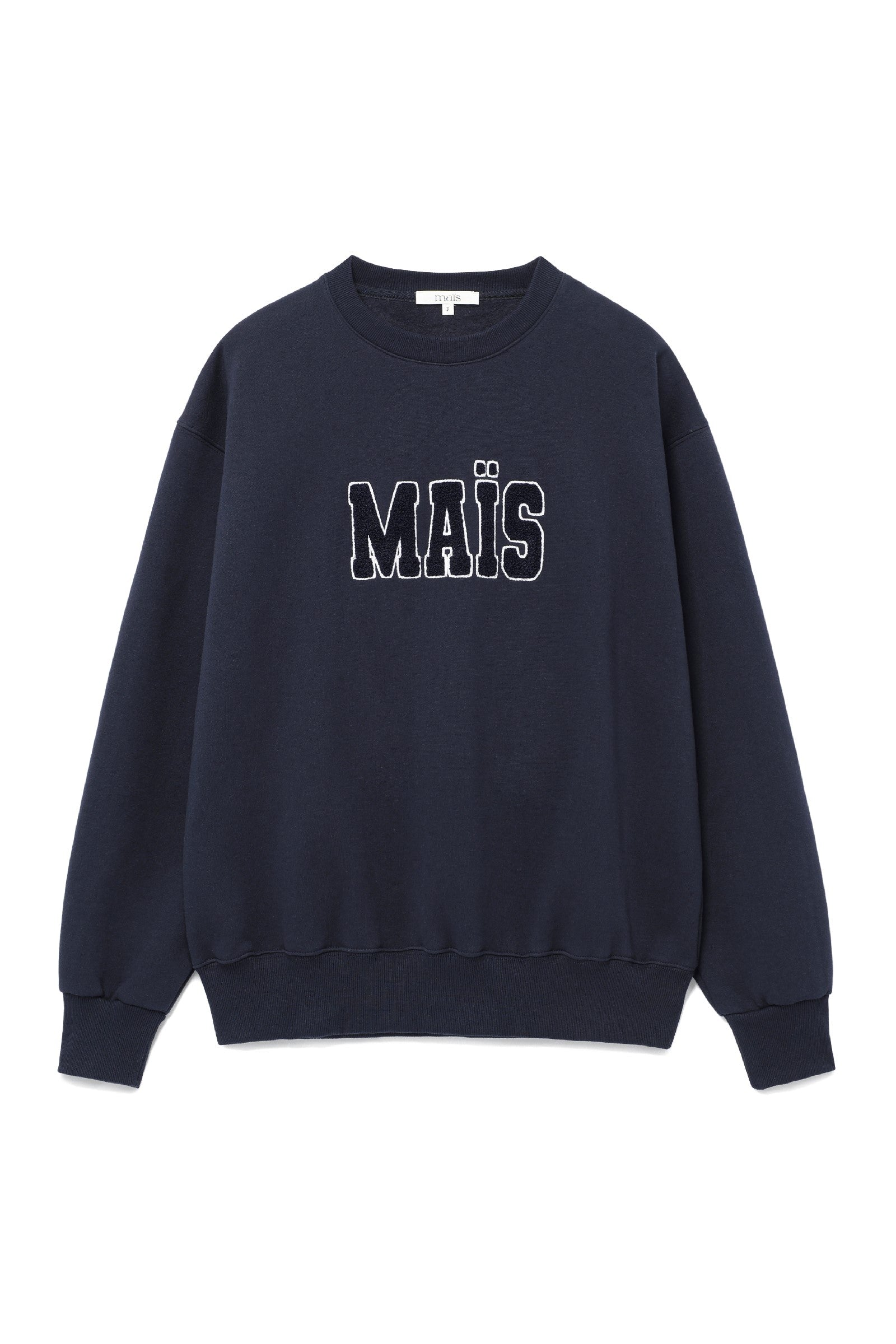 MAIS BOUCLE LOGO SWEAT SHIRT_NAVY