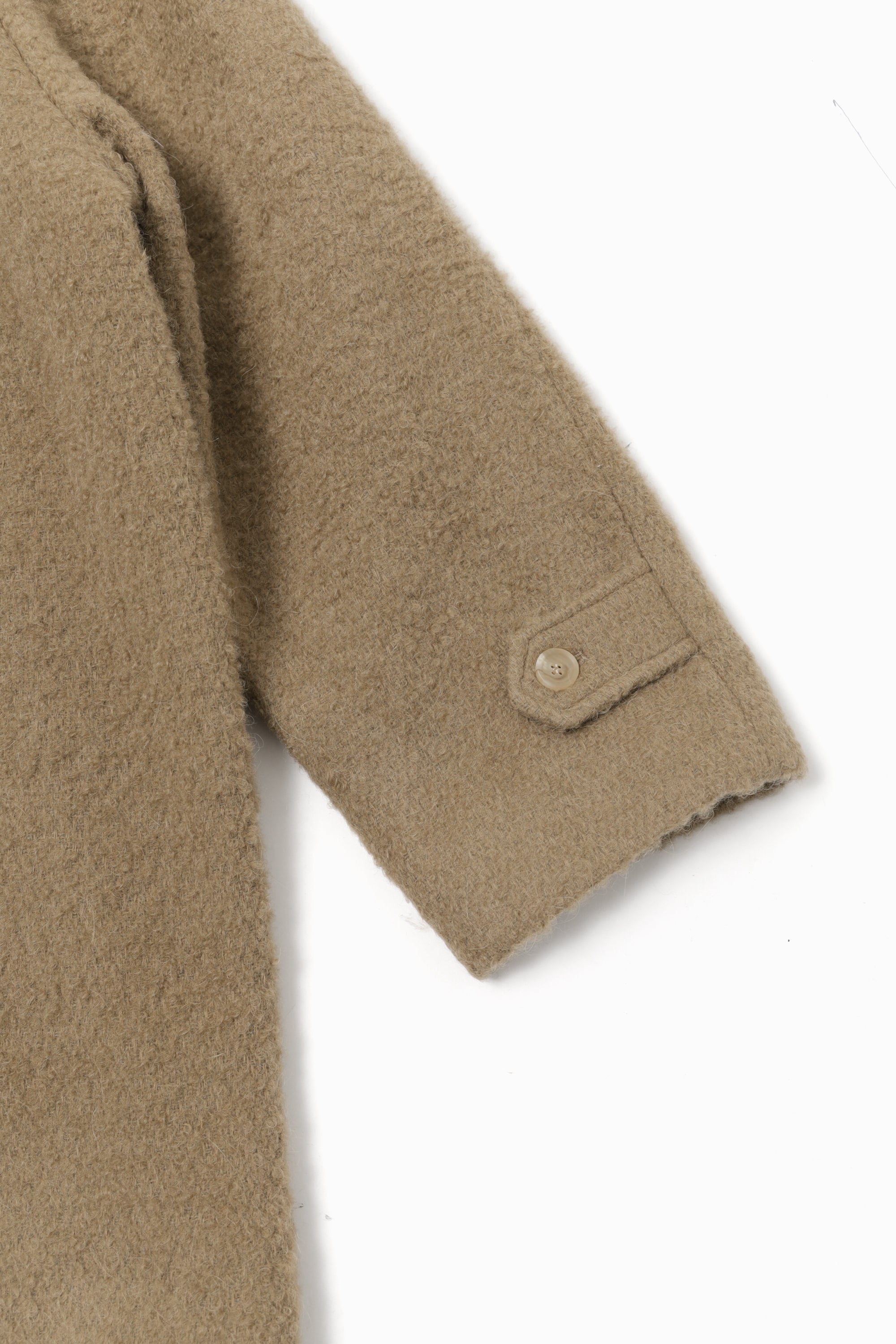 ALPACA VERDE BOUCLE HALF COAT_BEIGE