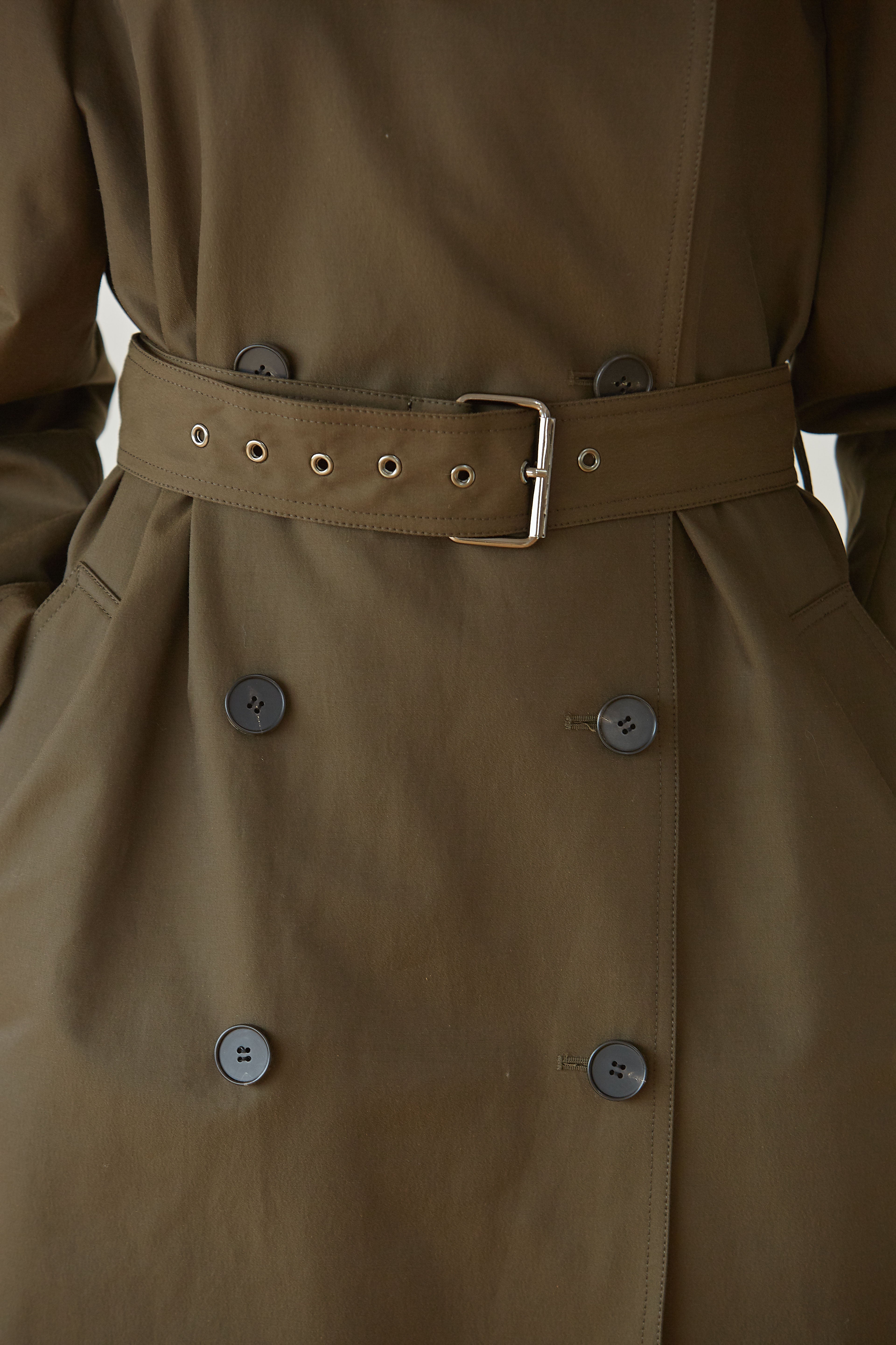 OCTOBER SECOND, MANTEAU TRENCH RAGLAN_KHAKI