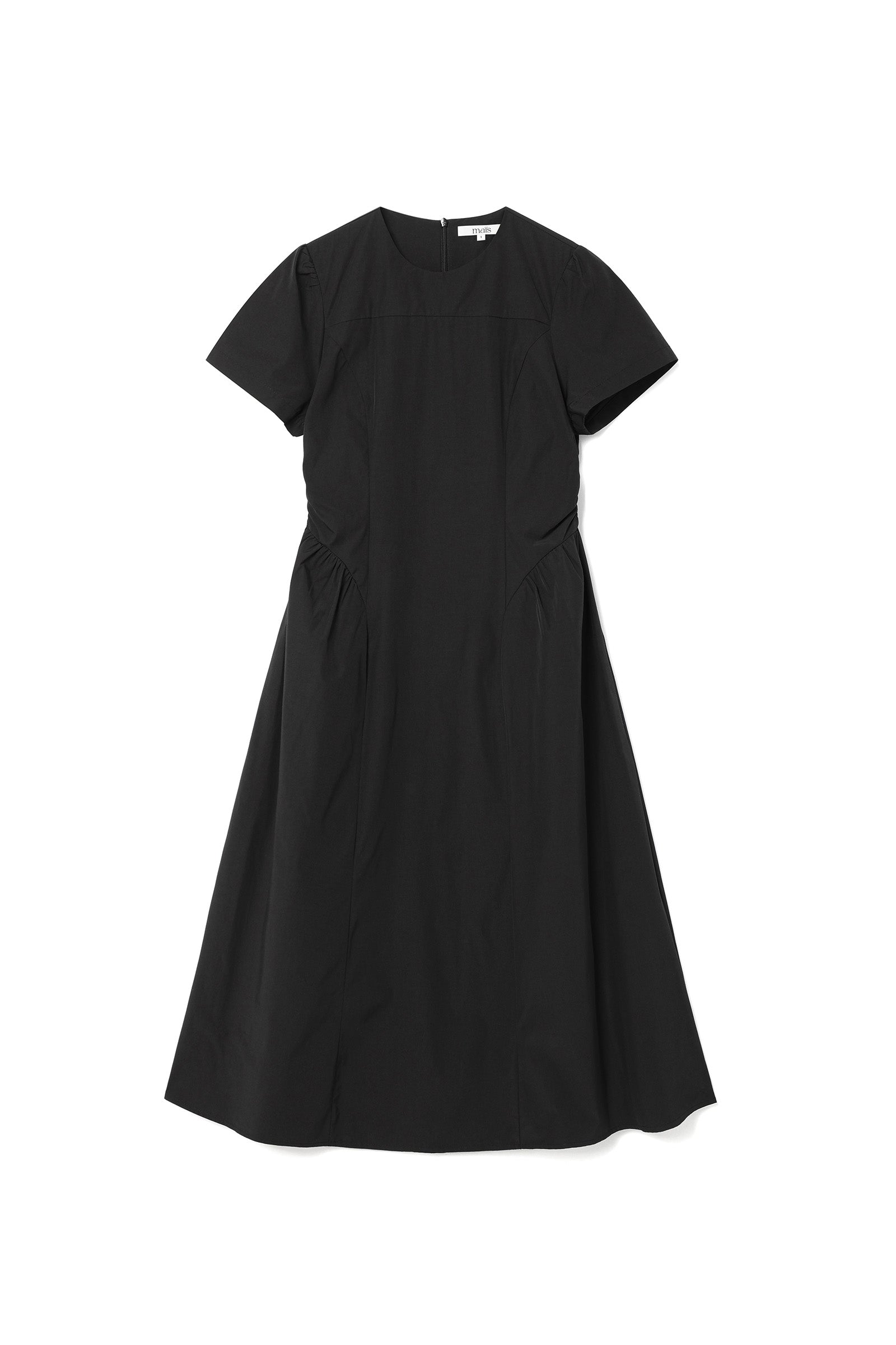MAIS PUFF SLEEVE DRESS_BLACK