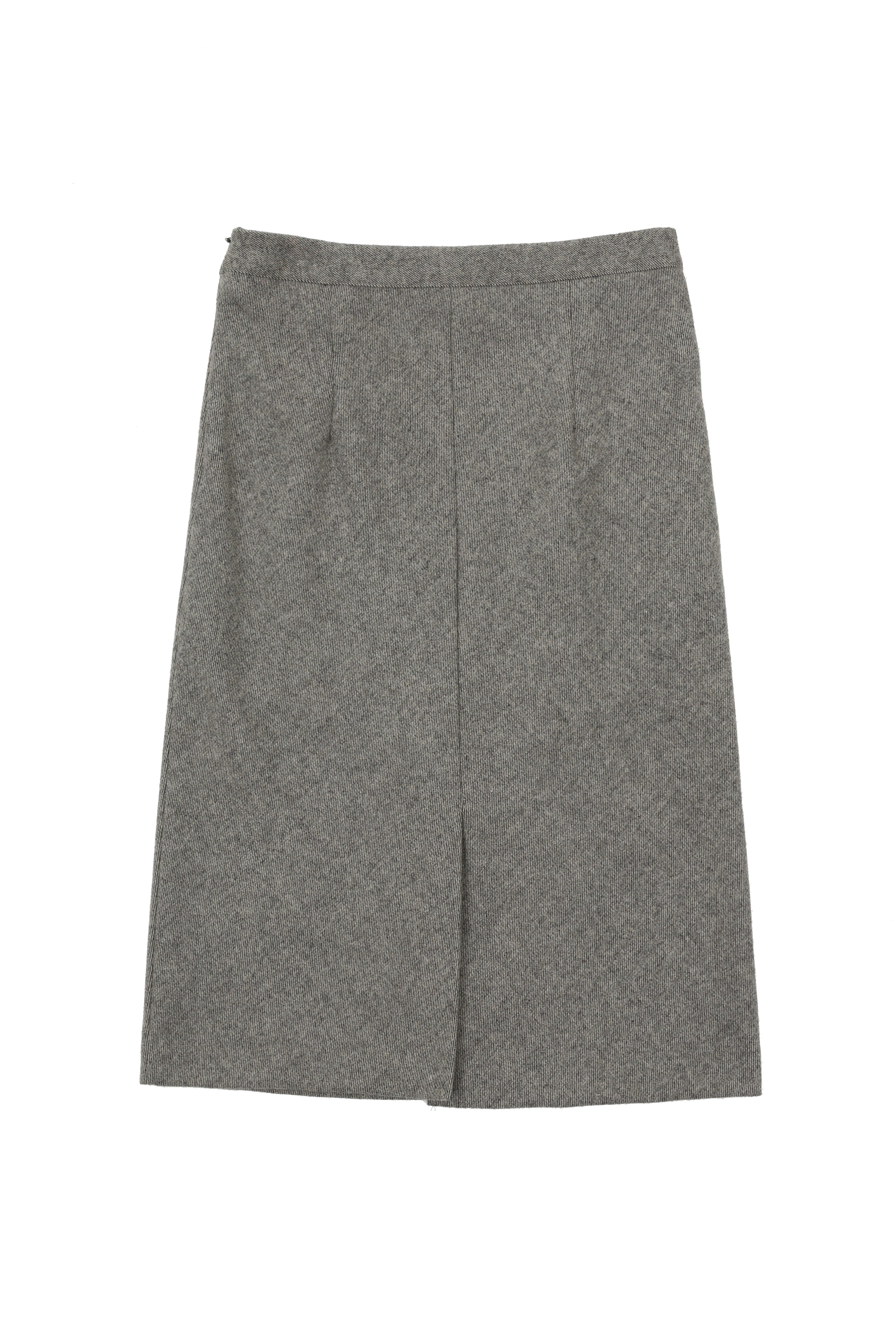 WOOL BIAS SKIRT_BEIGE