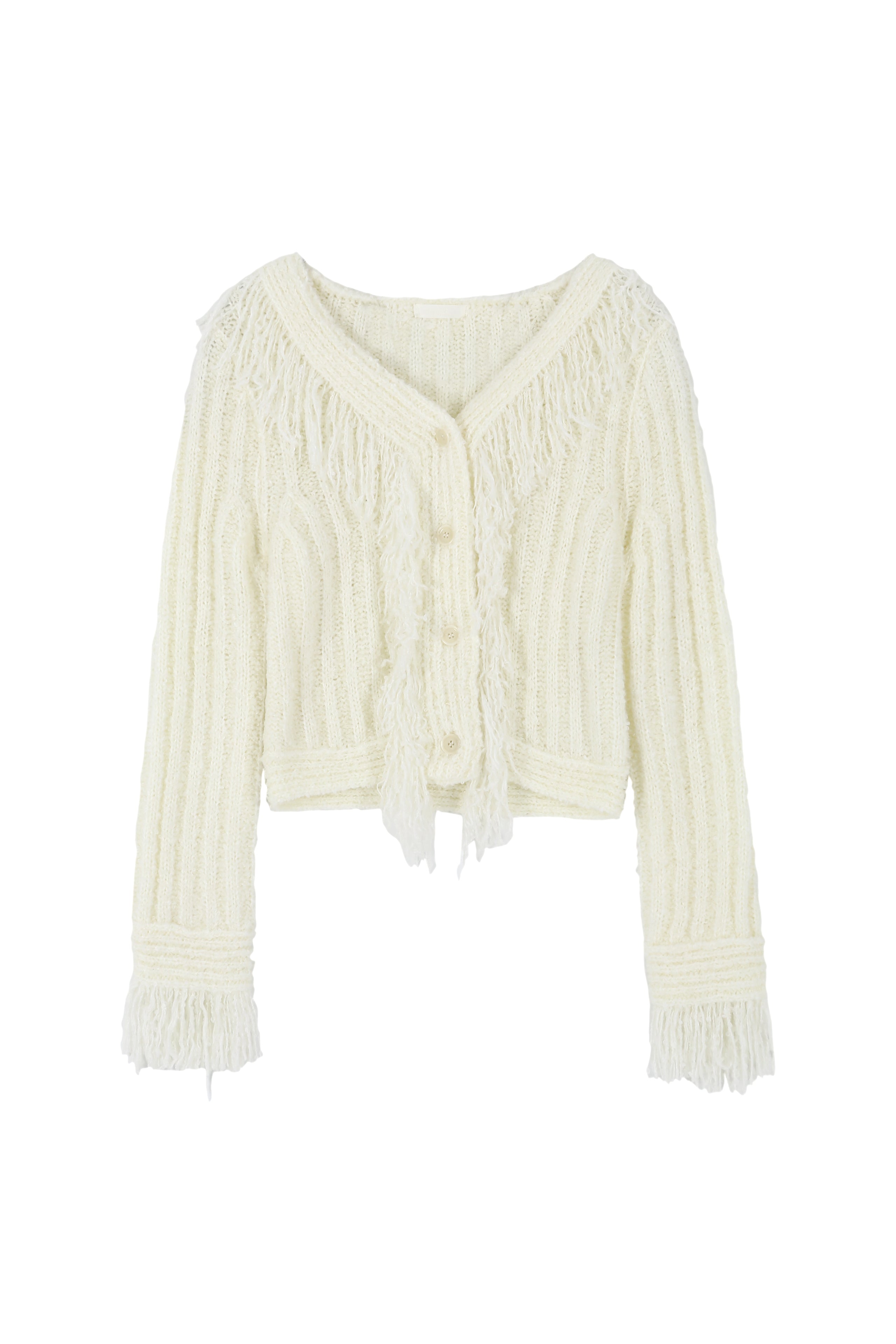 HAILEY TASSEL CARDIGAN_IVOIRE