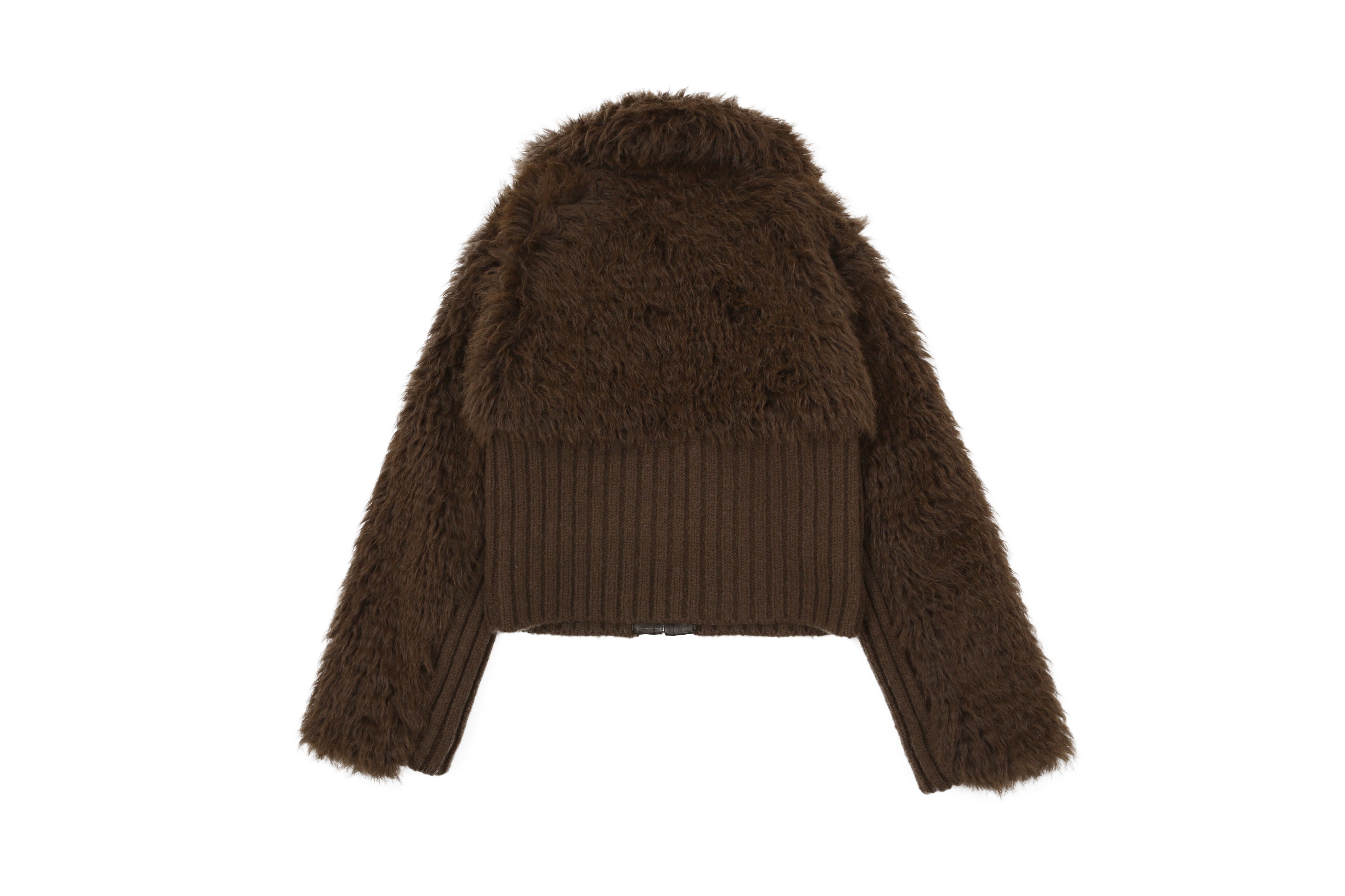 KNIT FUR MIX MUSTANG_BROWN