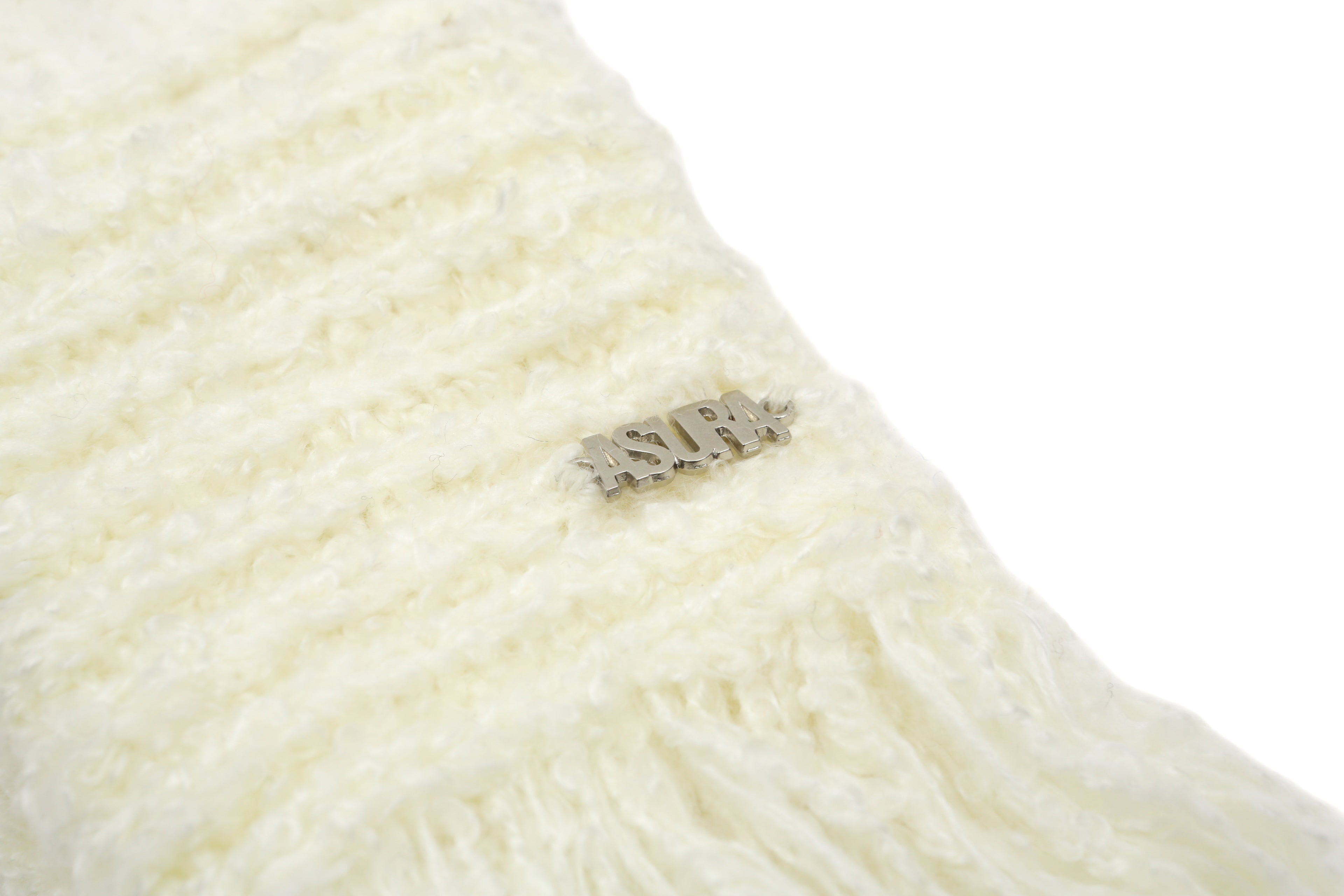 TASSEL MIX SCARF_IVORY