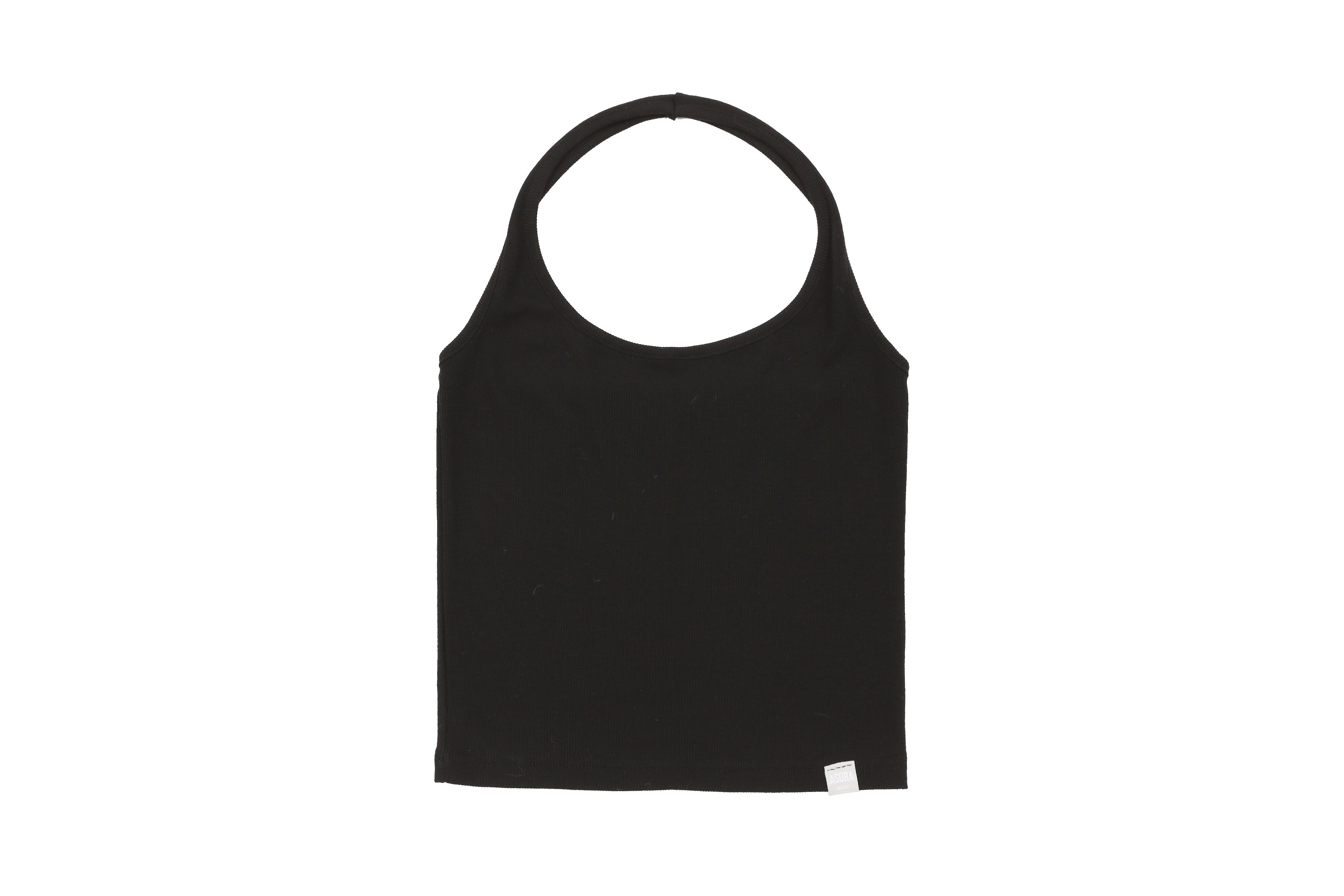 AS BASIC HALTER SLEEVELESS_BLACK