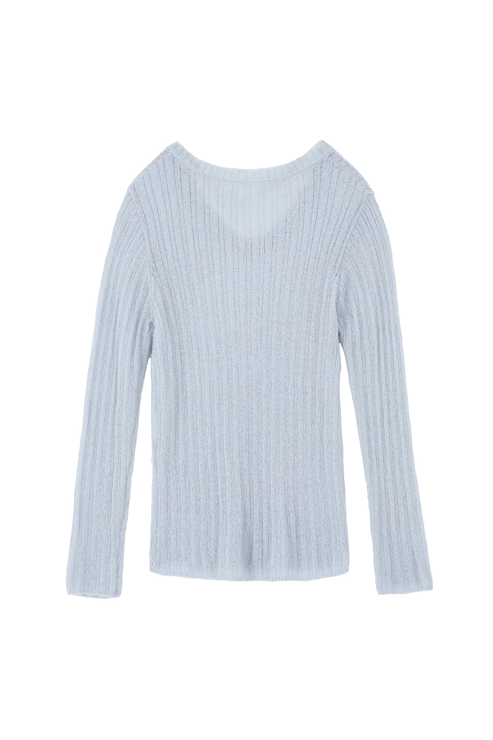 V-NECK GOLGI KNIT_SKY BLUE