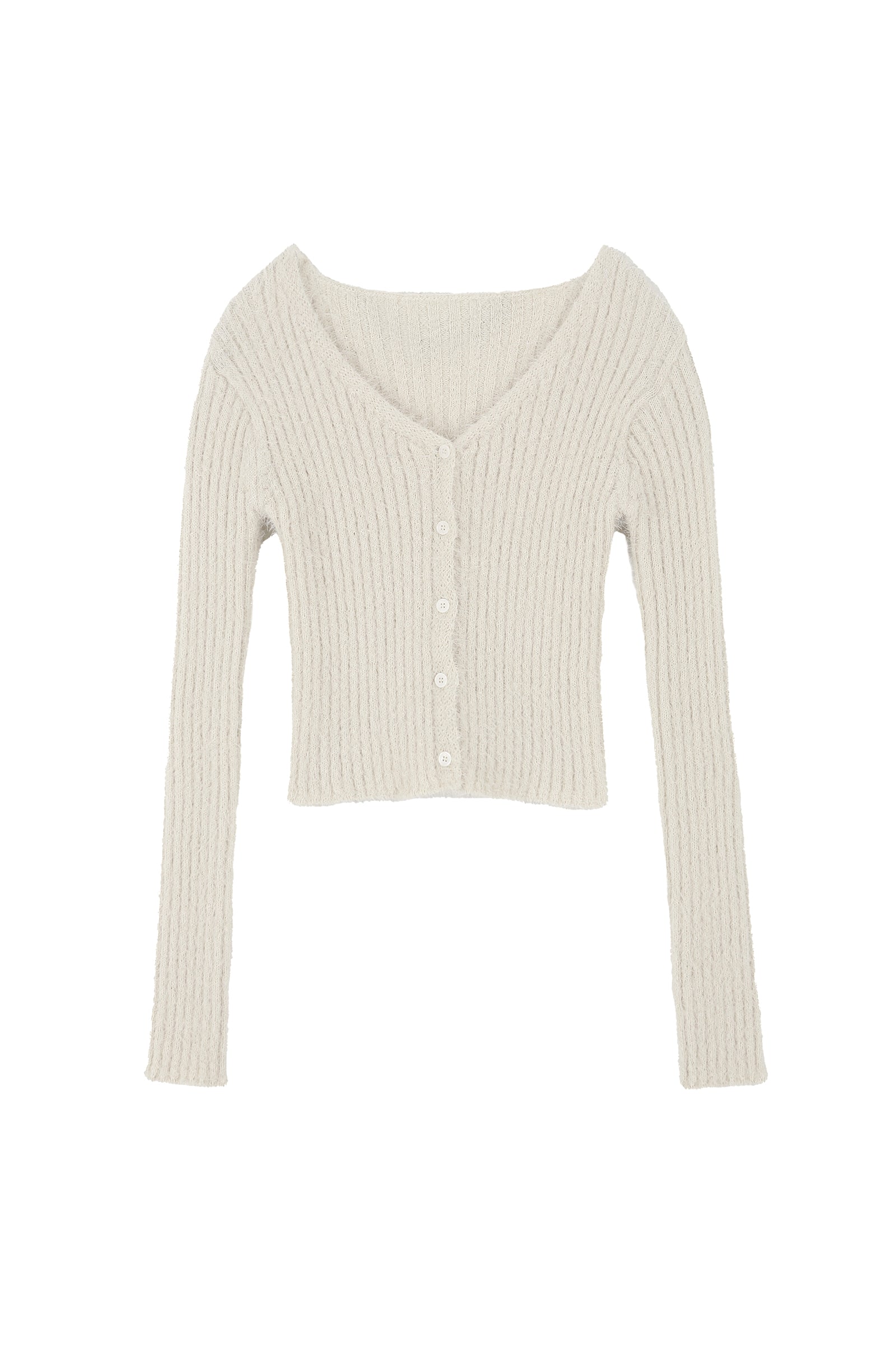 MELLOW FUR CARDIGAN_IVORY