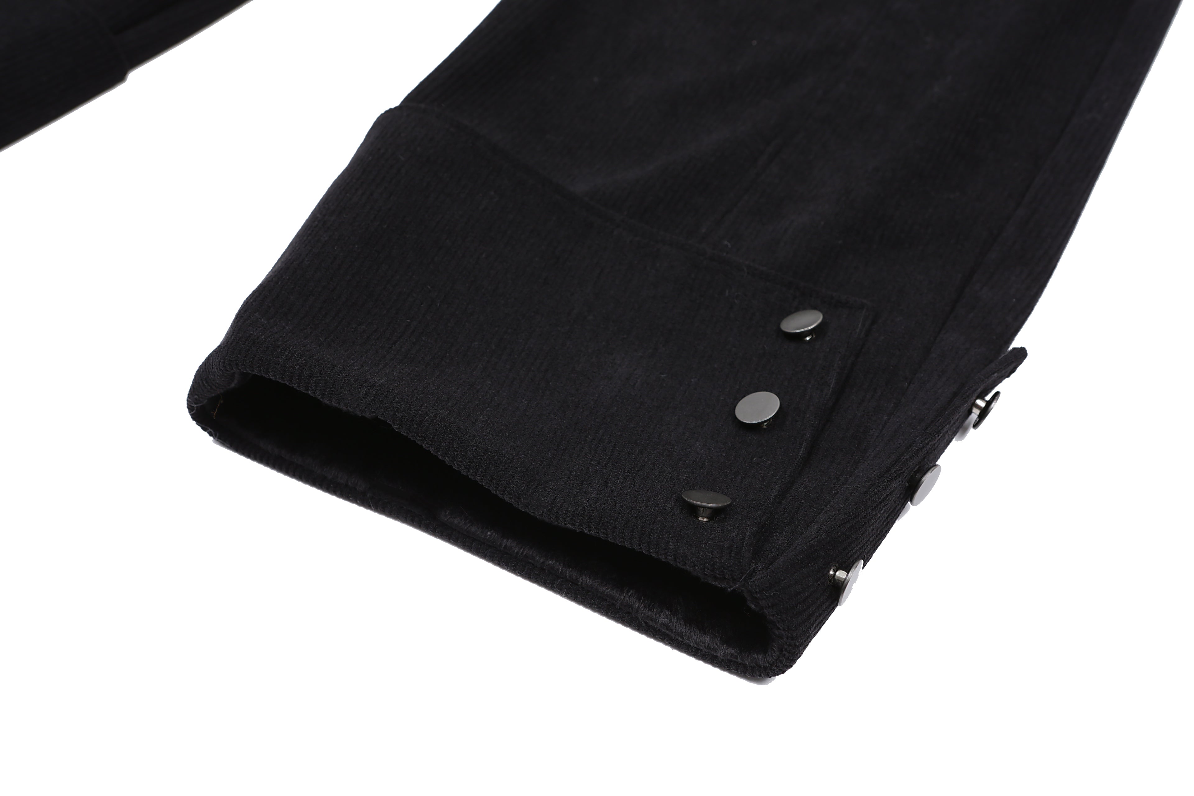 PANTALON COURBÉ EN VELOURS CÔTELÉ_NOIR