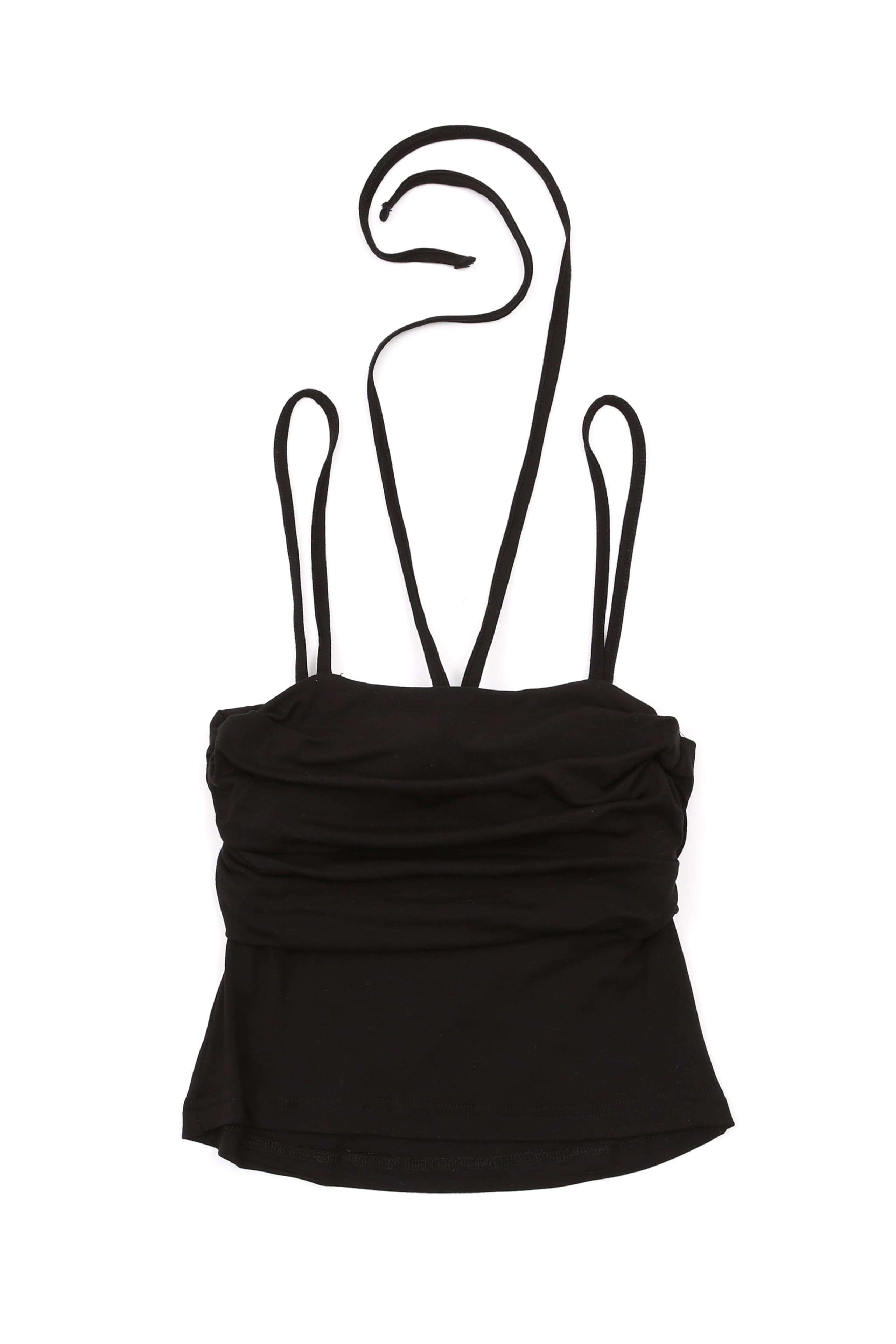 FLOWER STRING SLEEVELESS_NOIR