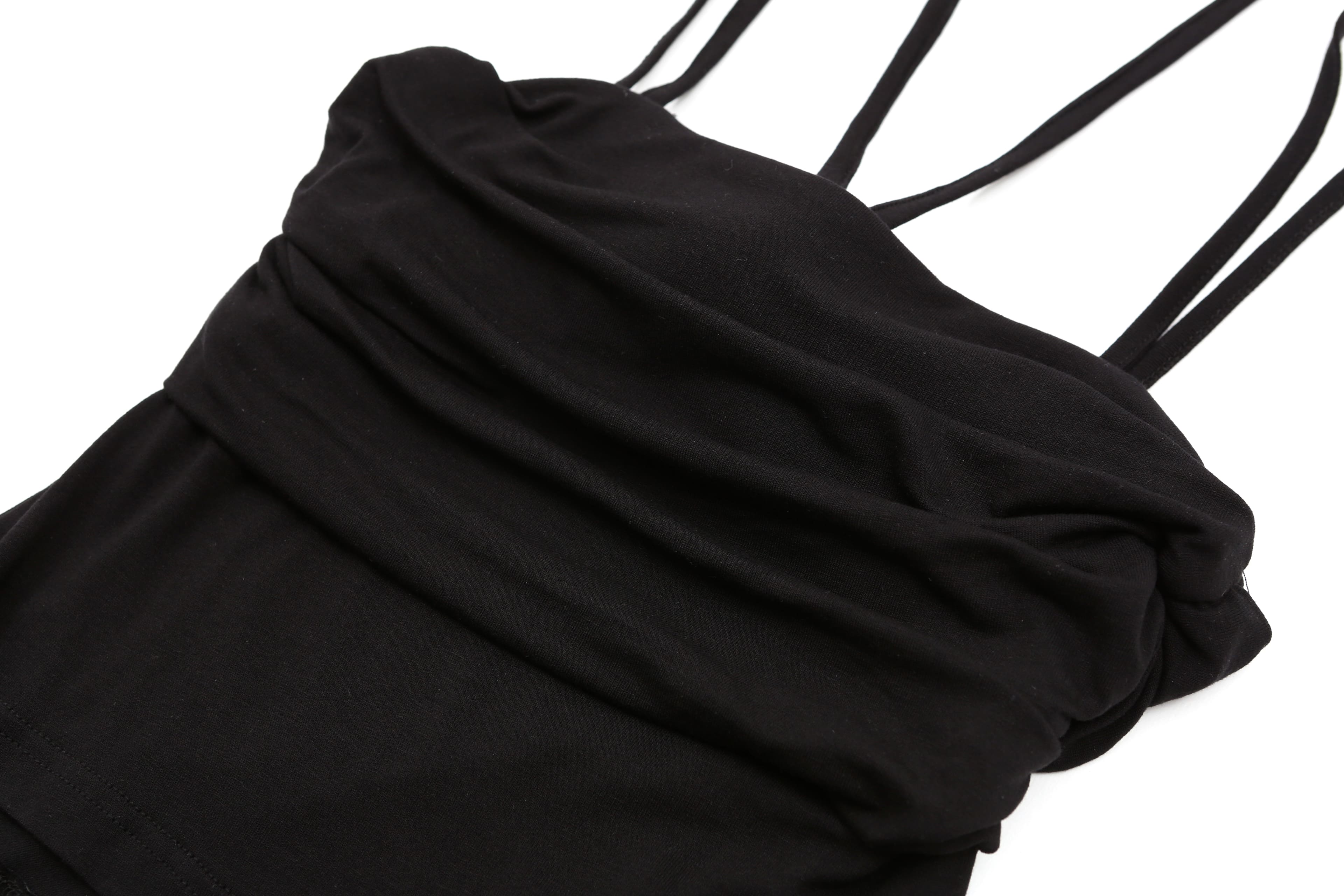 FLOWER STRING SLEEVELESS_BLACK