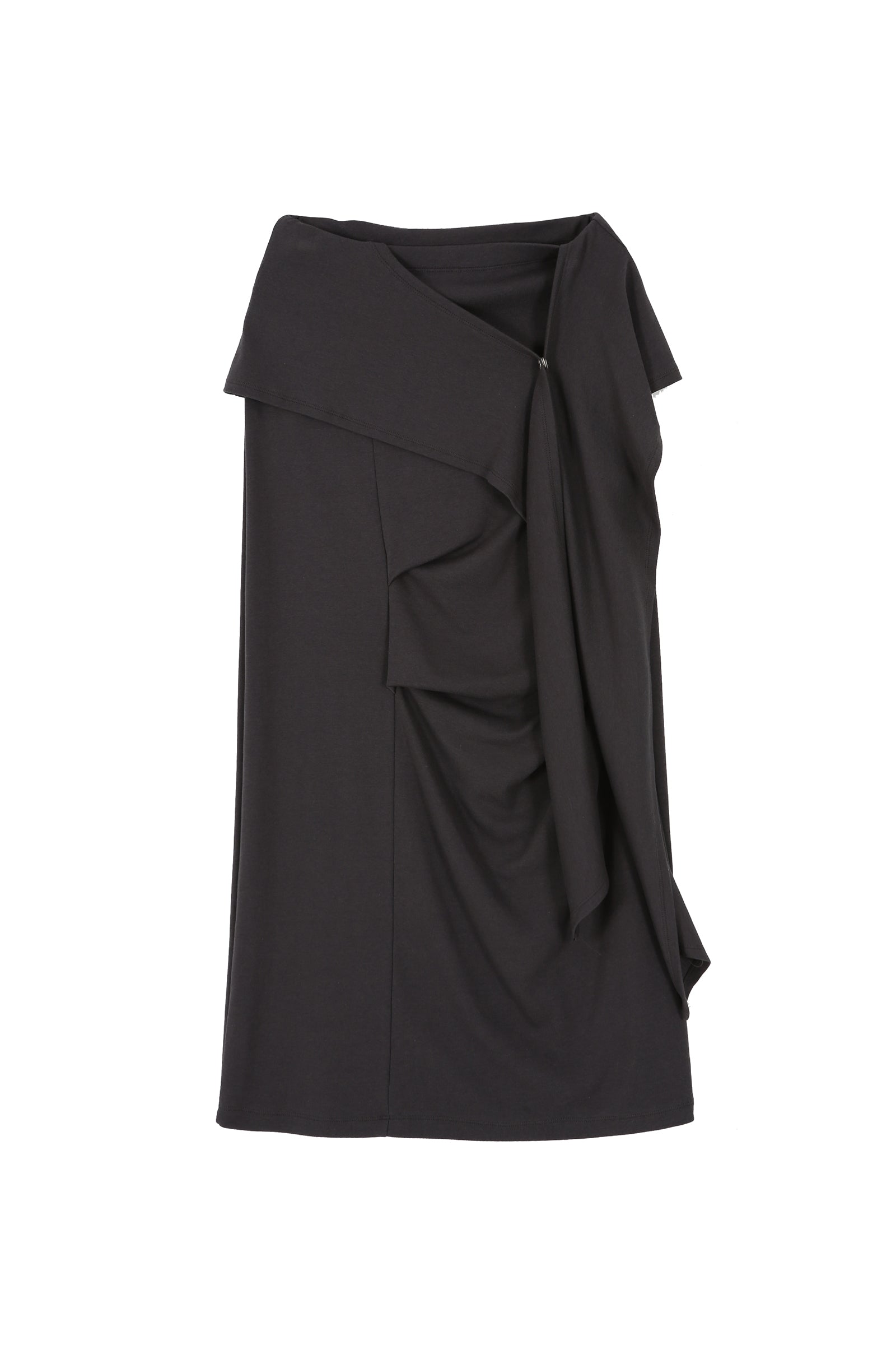 TUK WRAP SKIRT_CHARCOAL