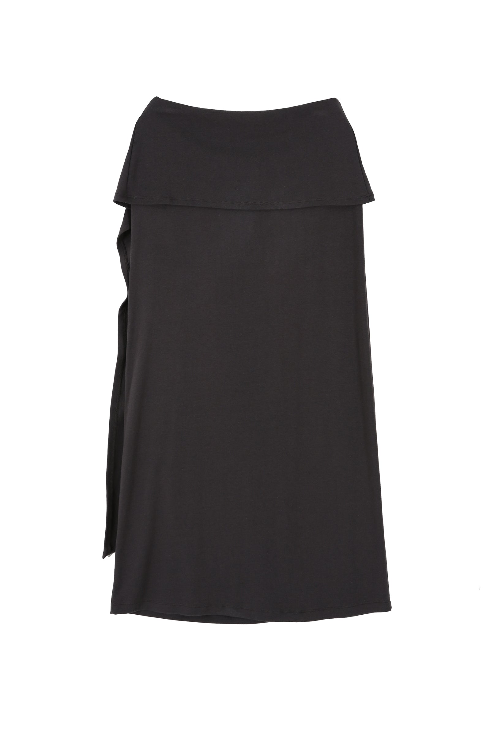 TUK WRAP SKIRT_CHARCOAL