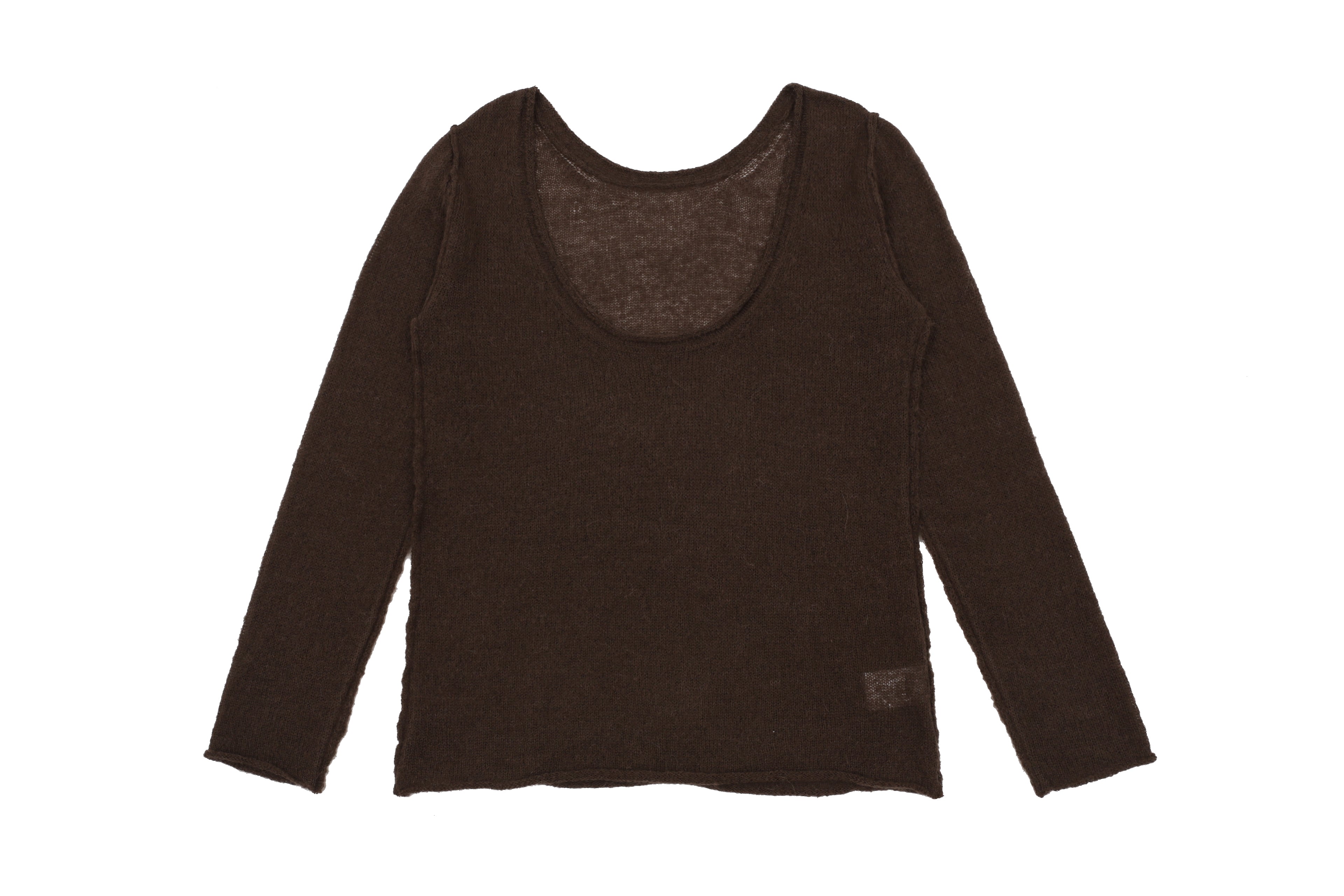 2-WAY ALPACA KNIT_BROWN