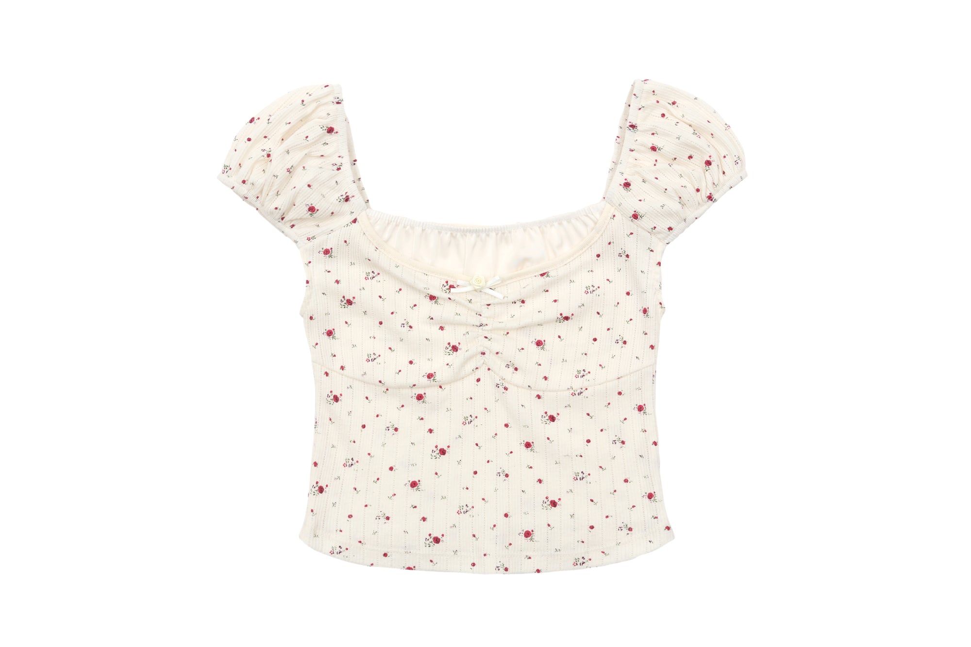 ASURA, CROP TOP RUBAN DE SATIN_IMPRIMÉ FLEURI