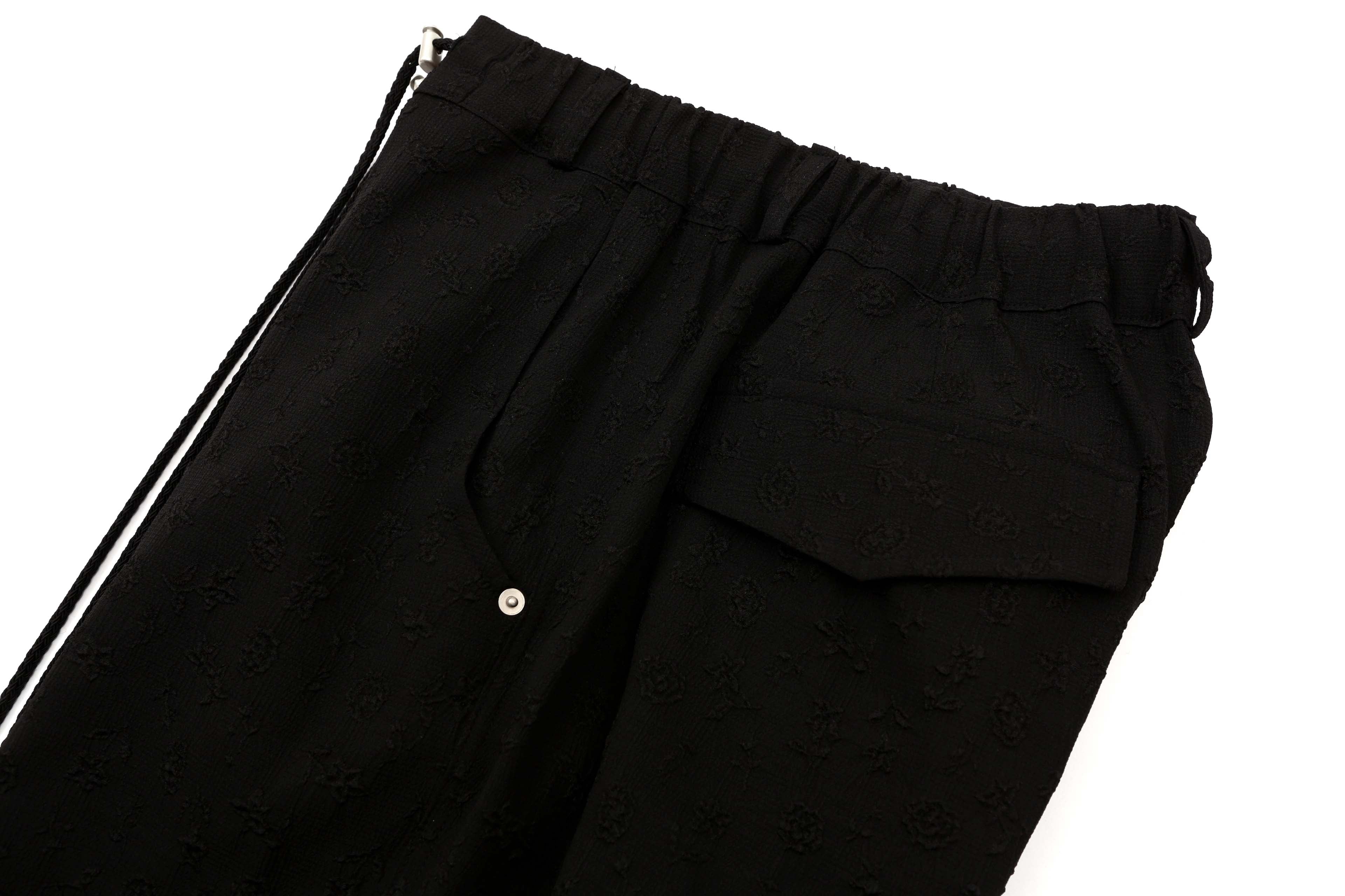 ASURA, PANTALON LARGE EN JACQUARD_NOIR