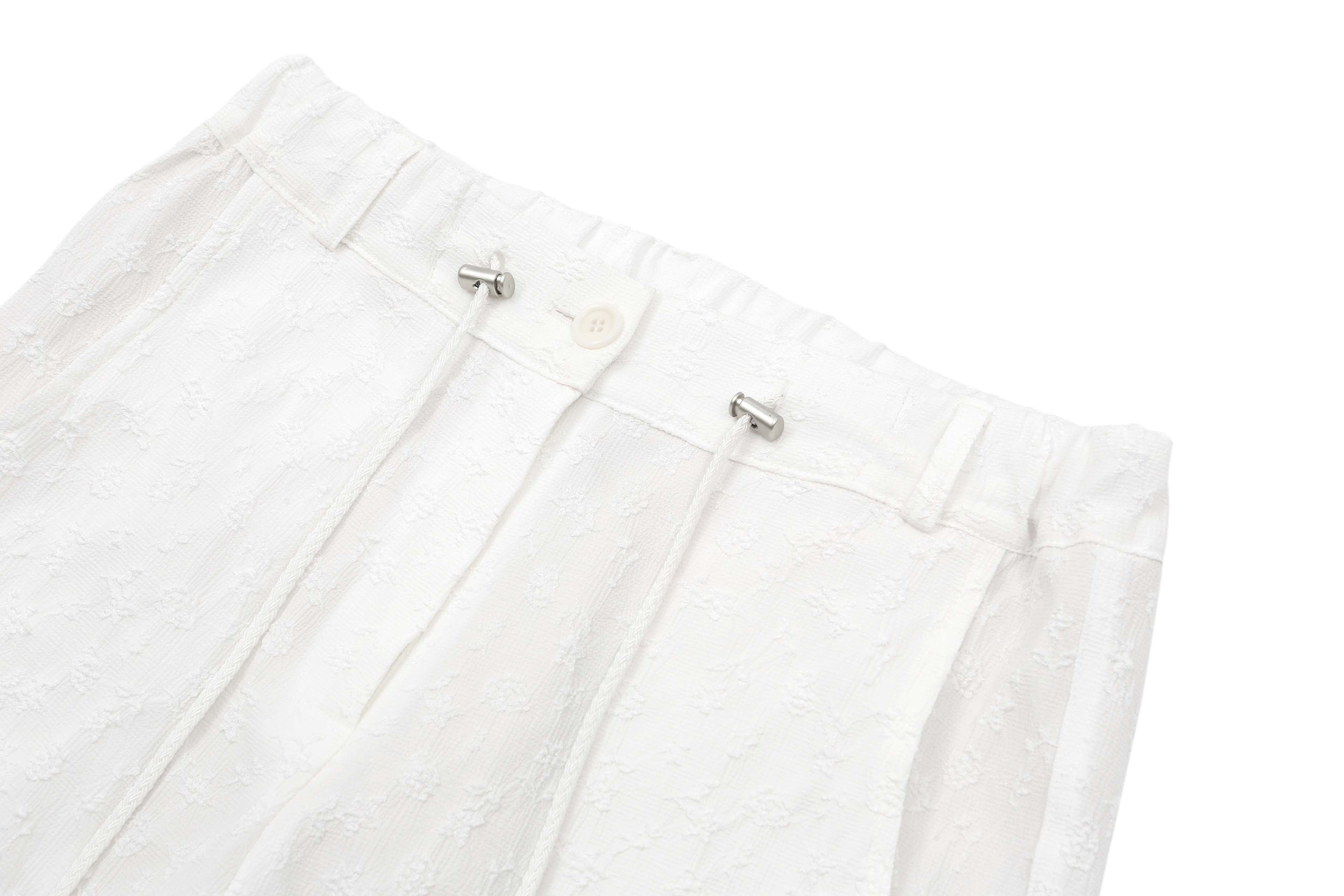 ASURA, PANTALON LARGE EN JACQUARD_BLANC