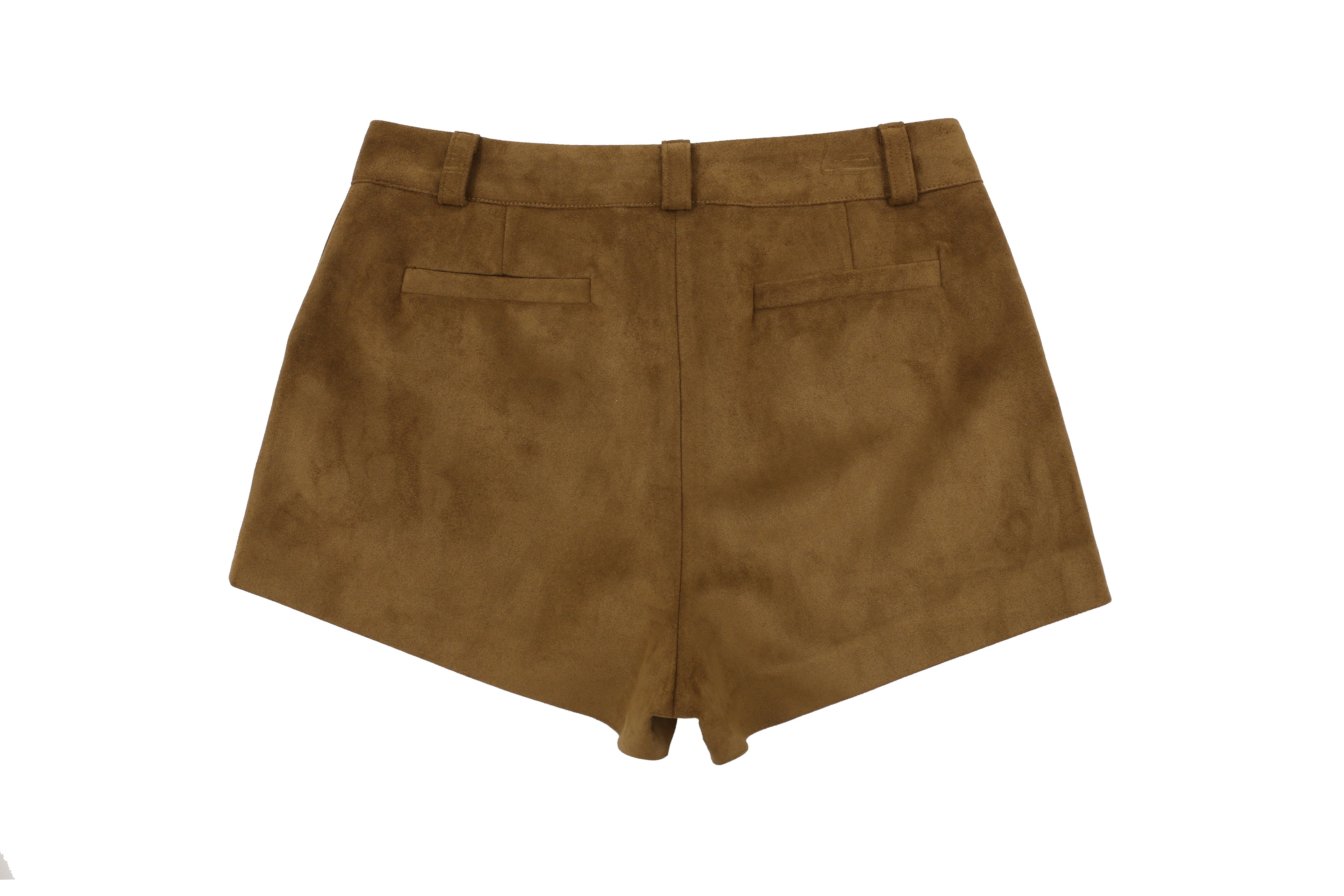 STITCH SUEDE MICRO PANTS_MARRON