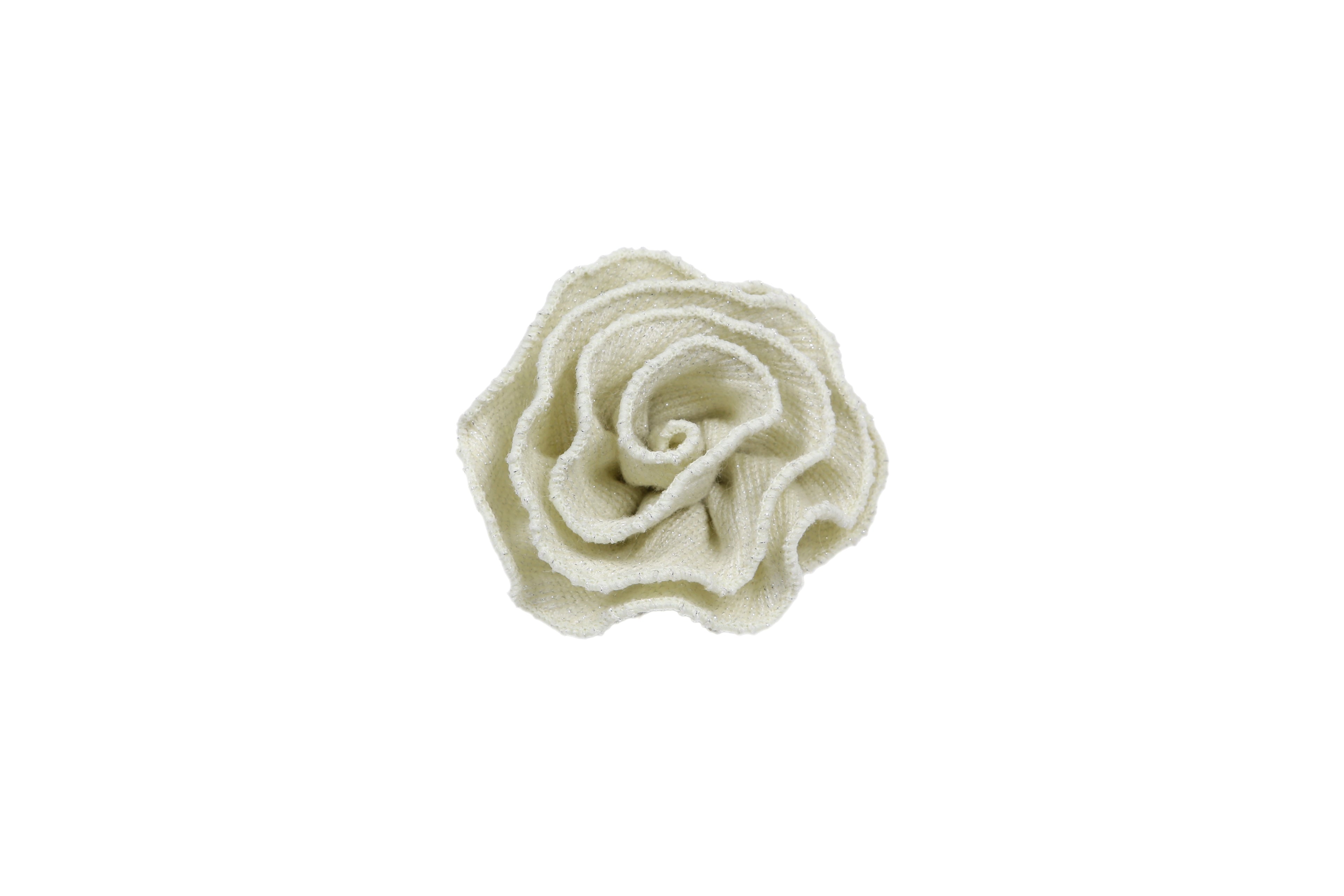 FLOWER SPANGLE CARDIGAN_CREAM