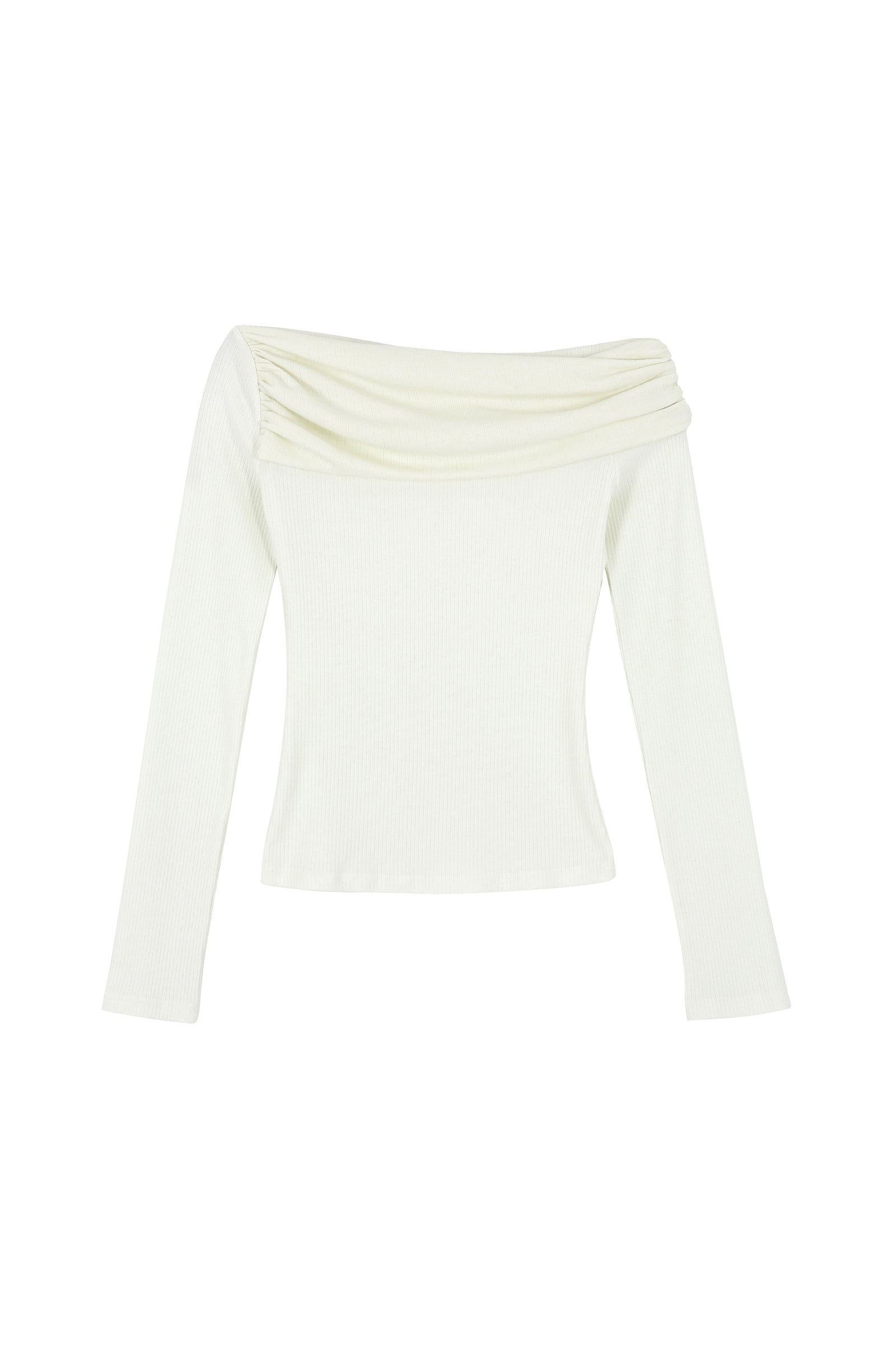GRACE SHIRRING T_IVORY