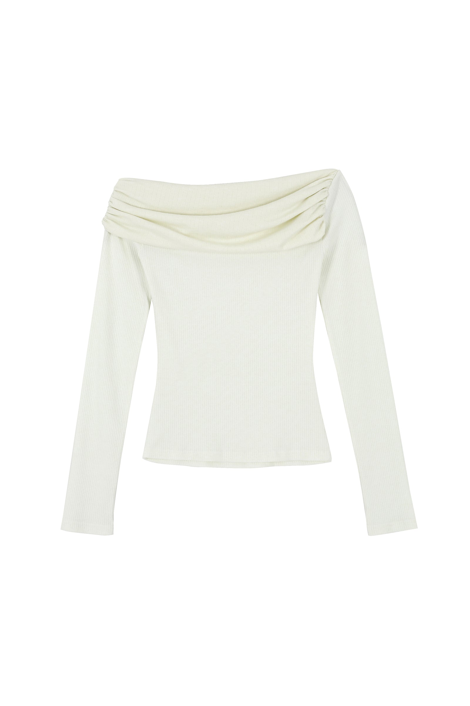 GRACE SHIRRING T_IVORY