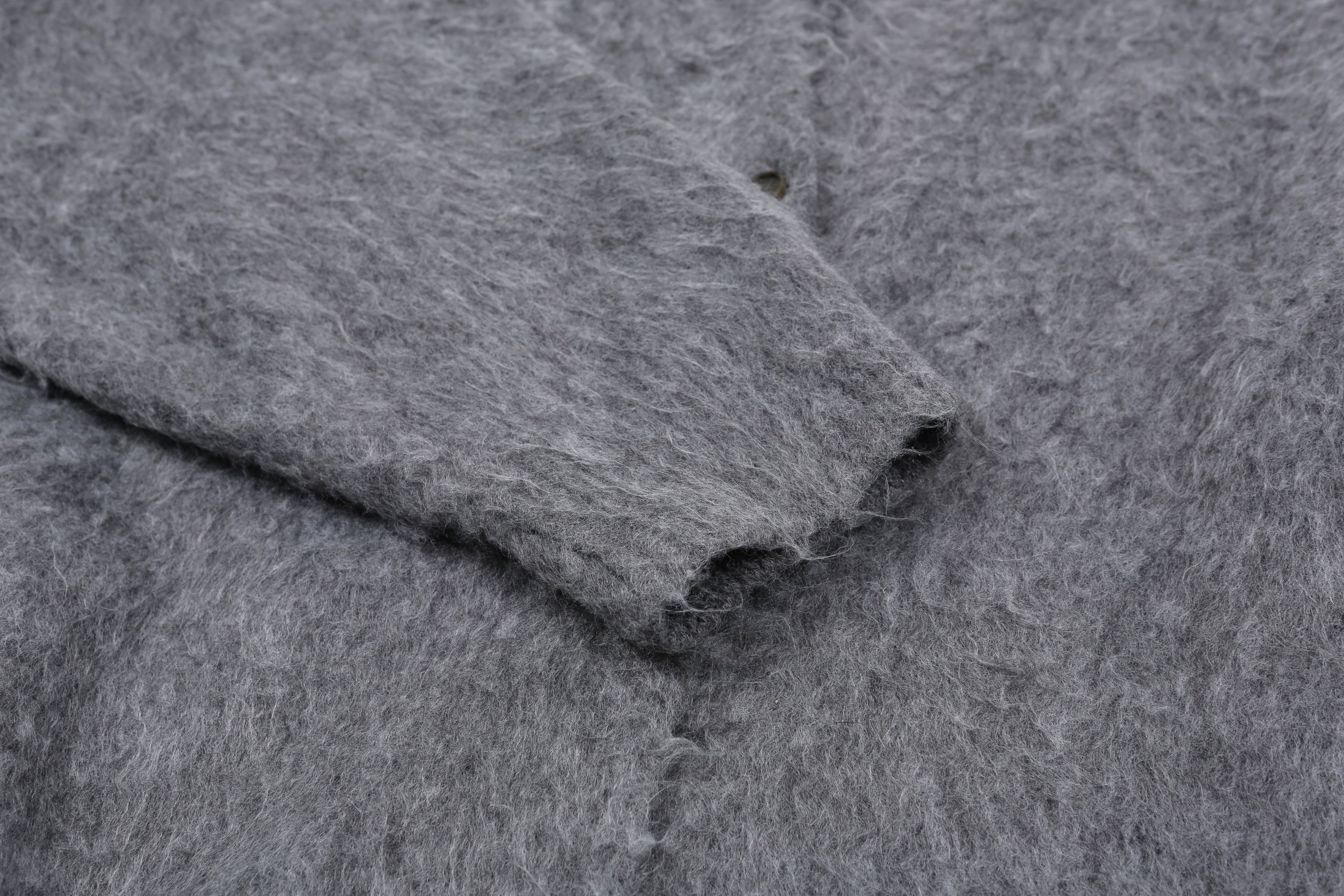 HAIRY BRUSH MIDI CADIGAN_GREY