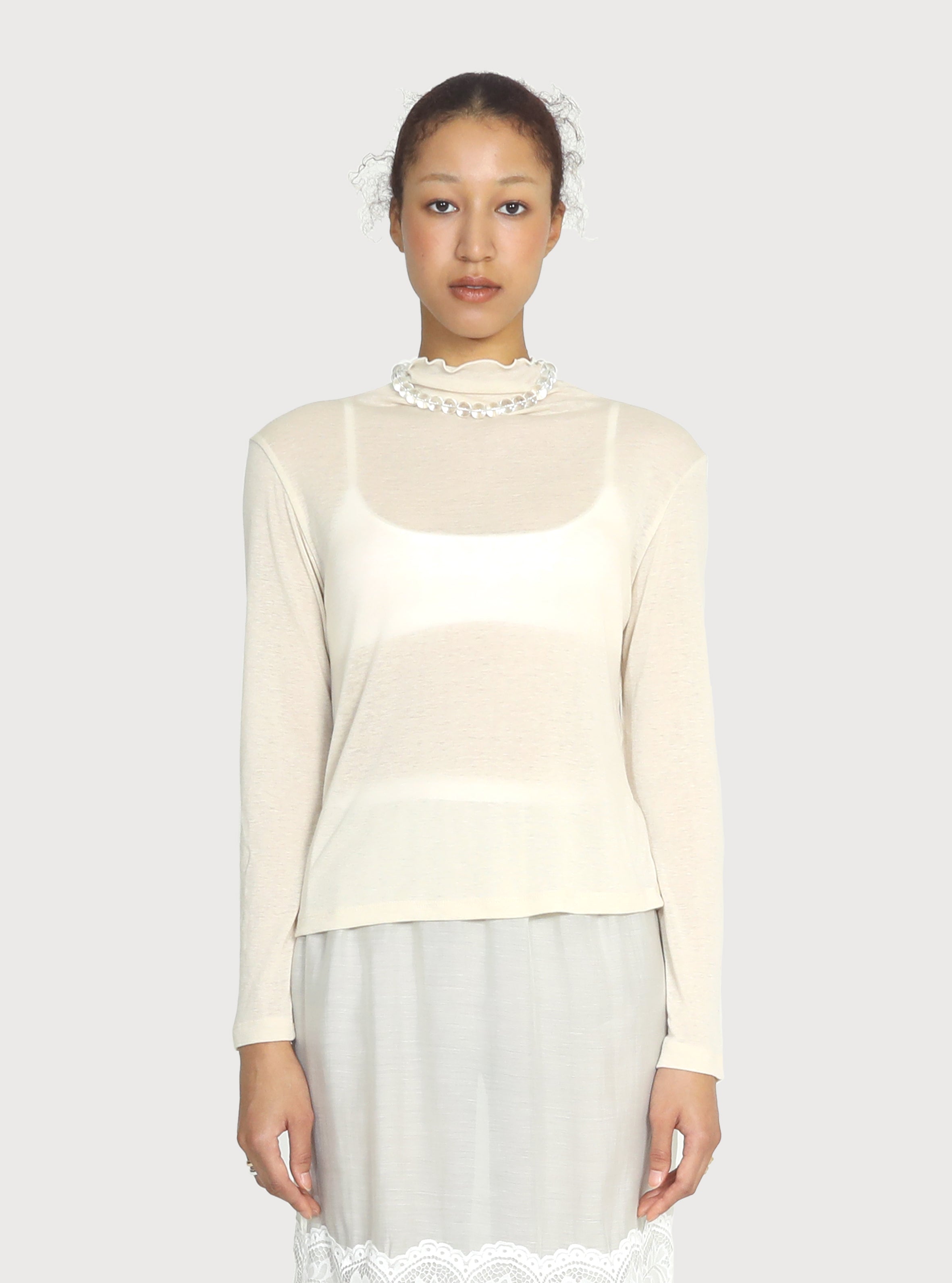 MERINO LAYERING TOP_CREAM