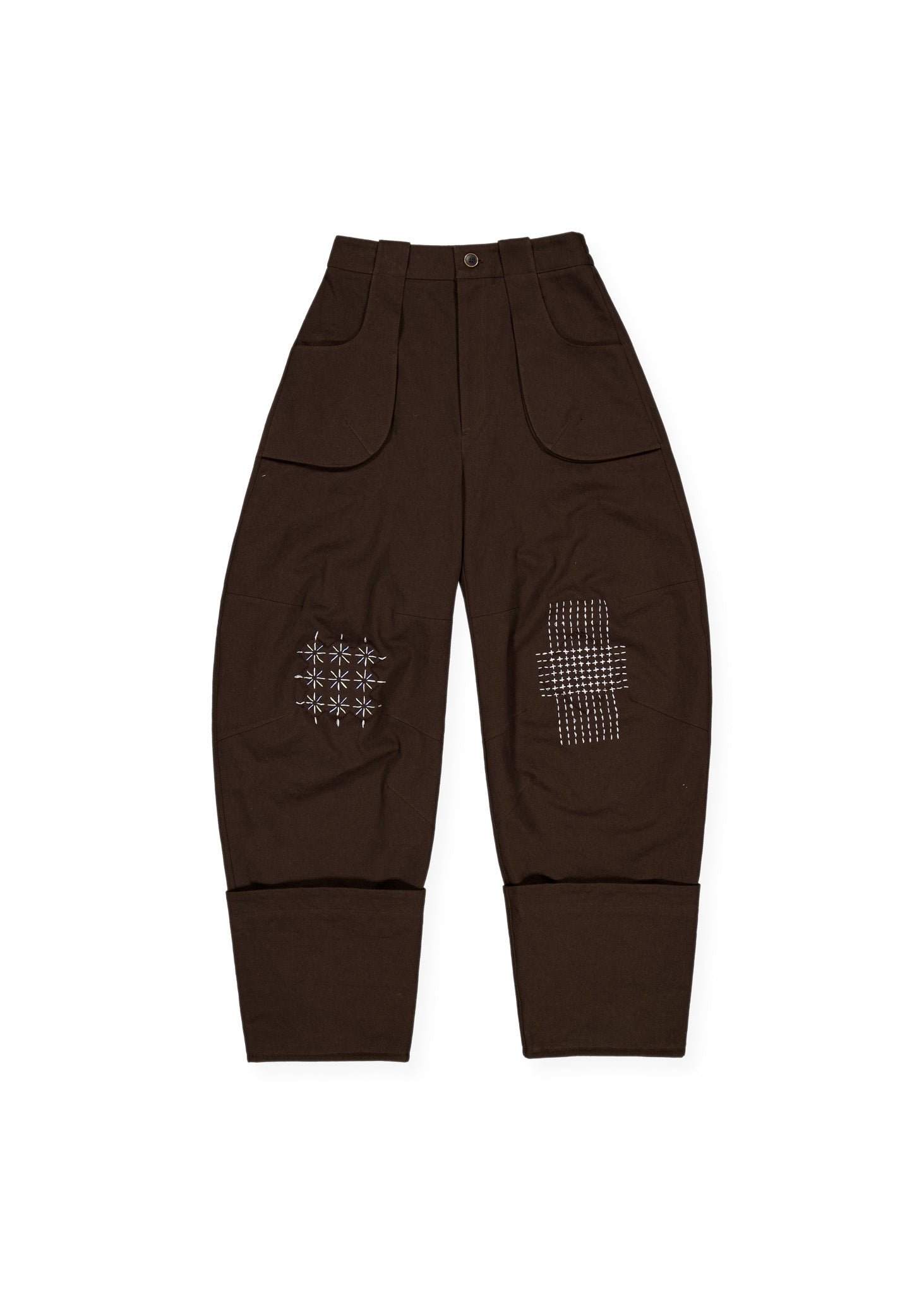 EKIETA, PANTALON POSY-POT_MARRON