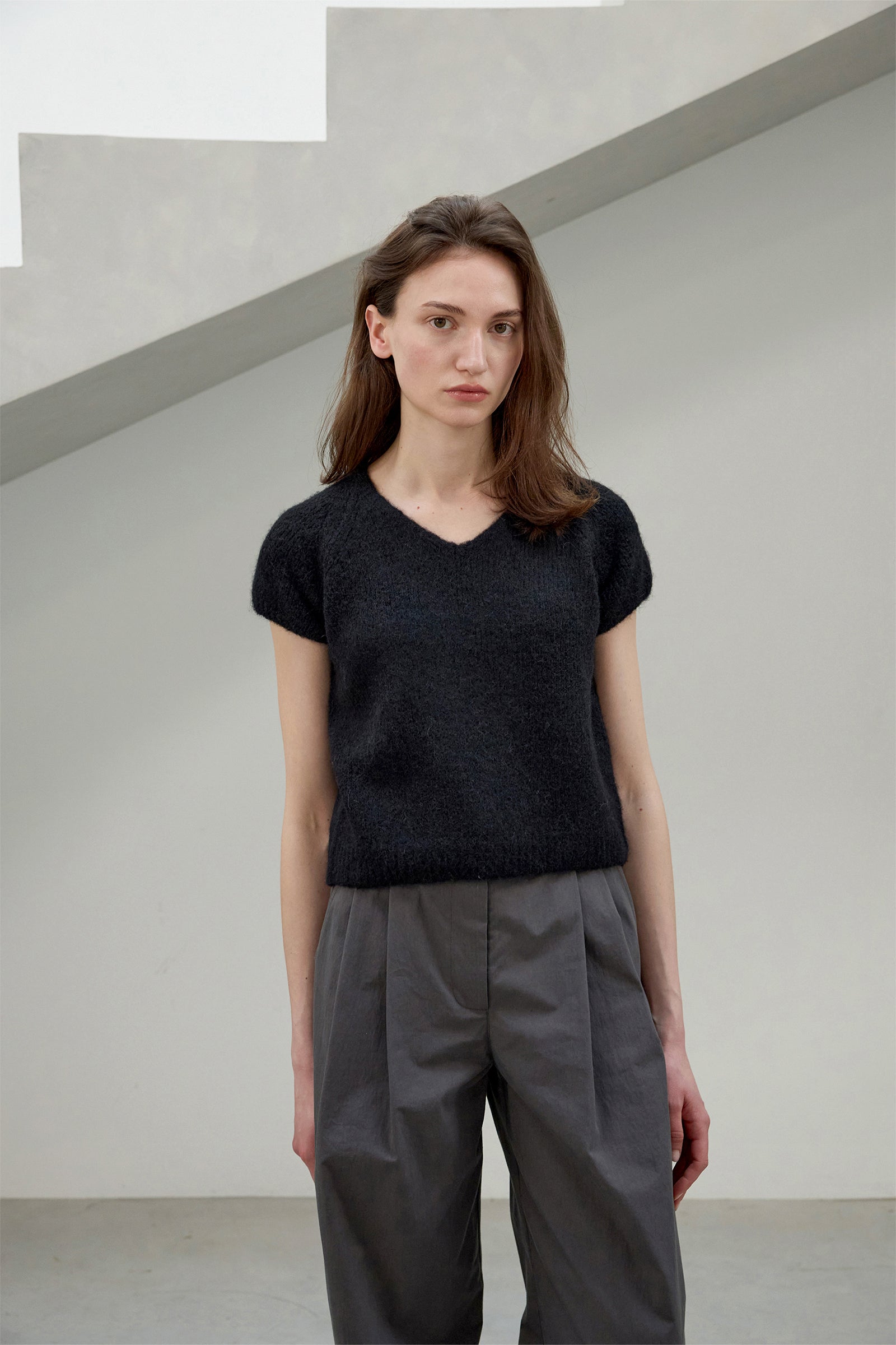  MONT SHORT SLEEVE KNIT_NOIR