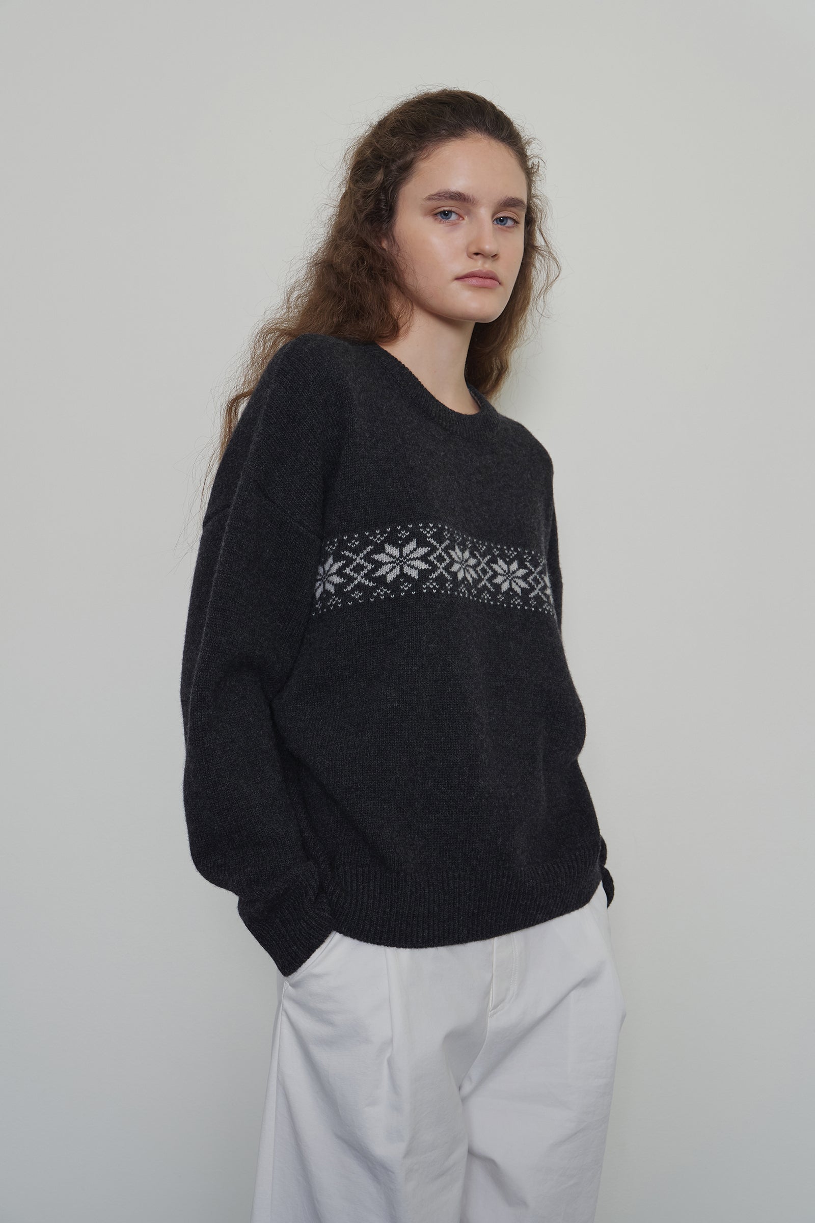 NORDIC WOOL KNIT_CHARCOAL