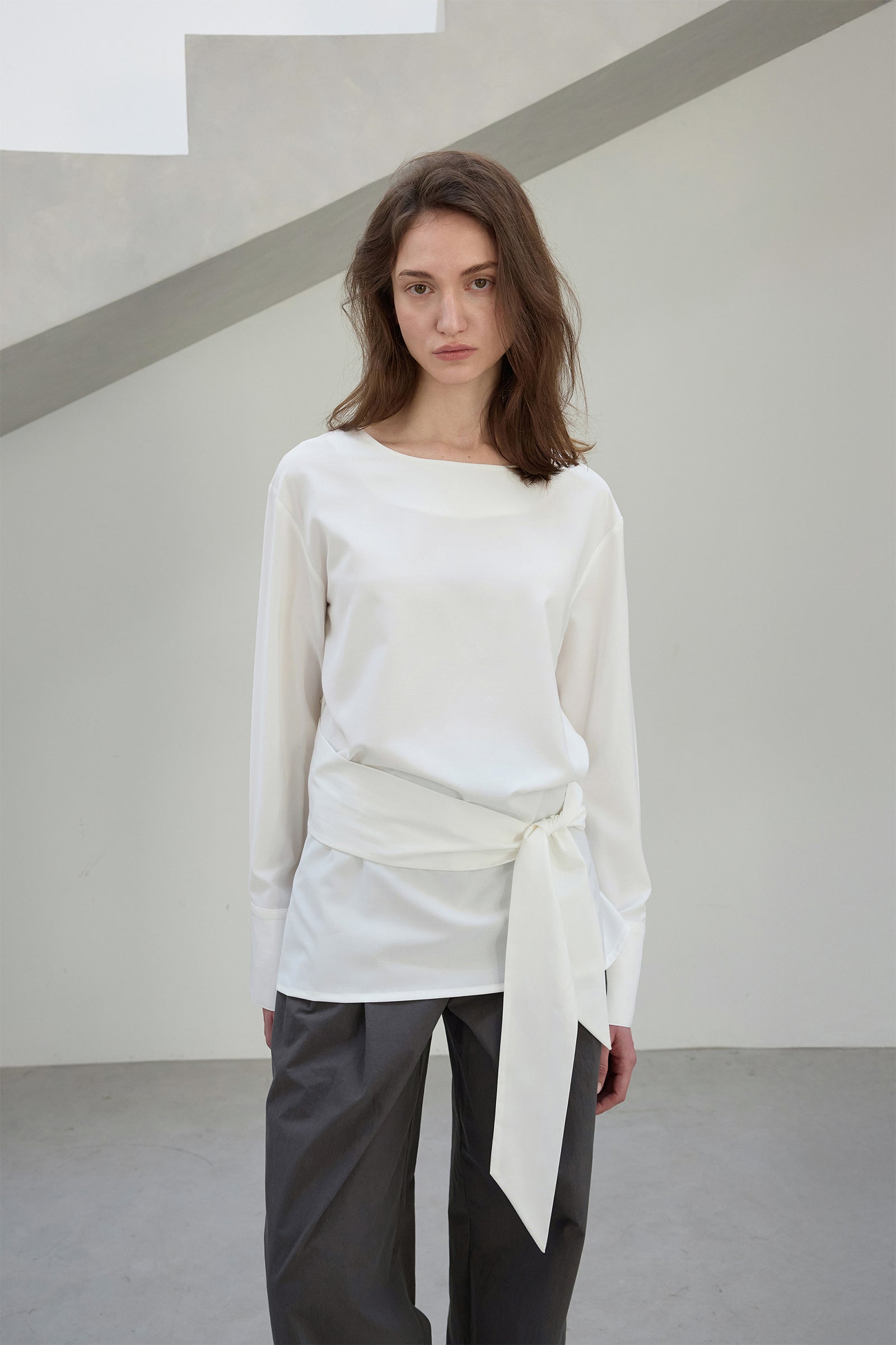 STRAP BLOUSE_IVORY