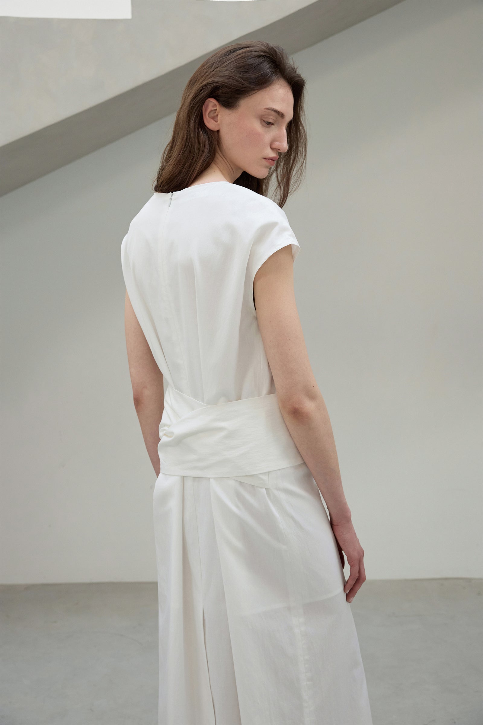 STRAP MAXI DRESS_IVORY