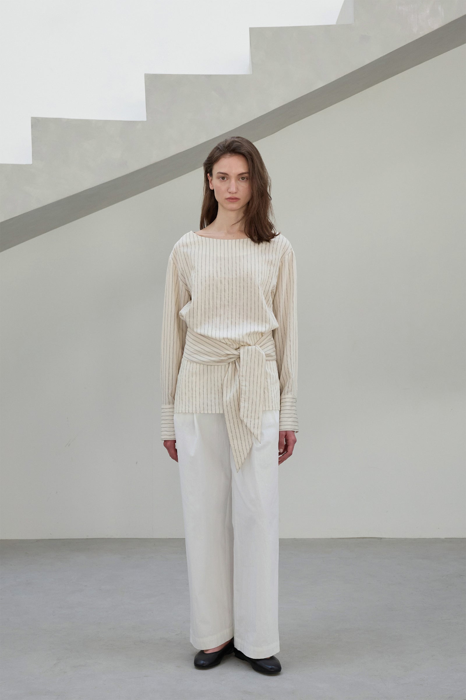 STRIPE STRAP BLOUSE_CREAM
