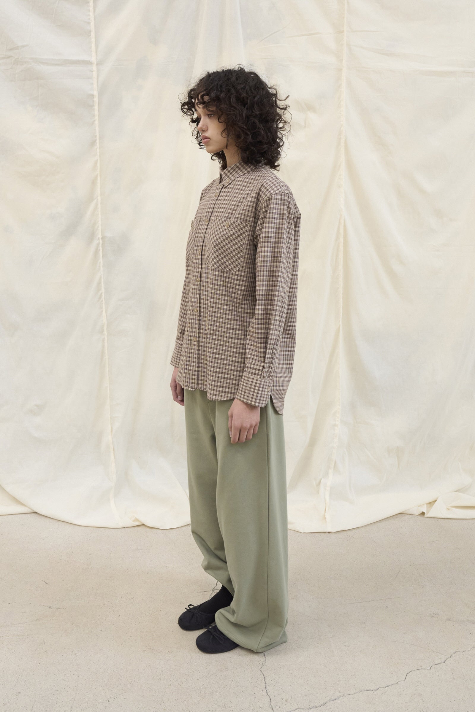 RUSTIC CHECK SHIRT_BROWN