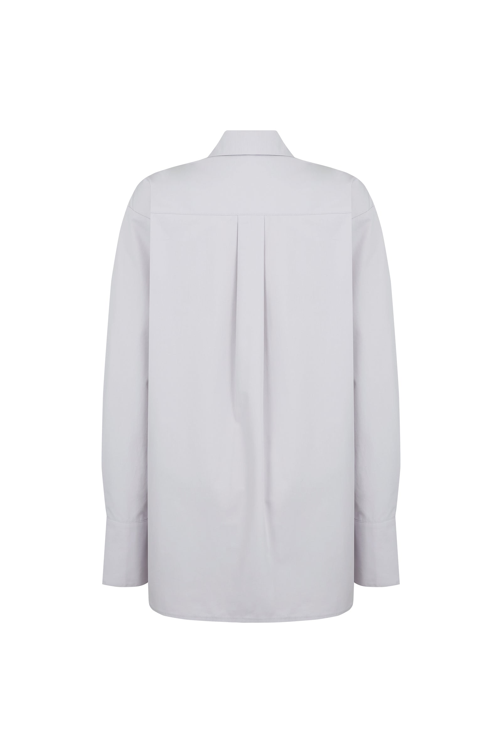 CHEMISE OVERSIZE CLASSIQUE AVEC DÉTAILS LATÉRAUX_VIOLET CLAIR