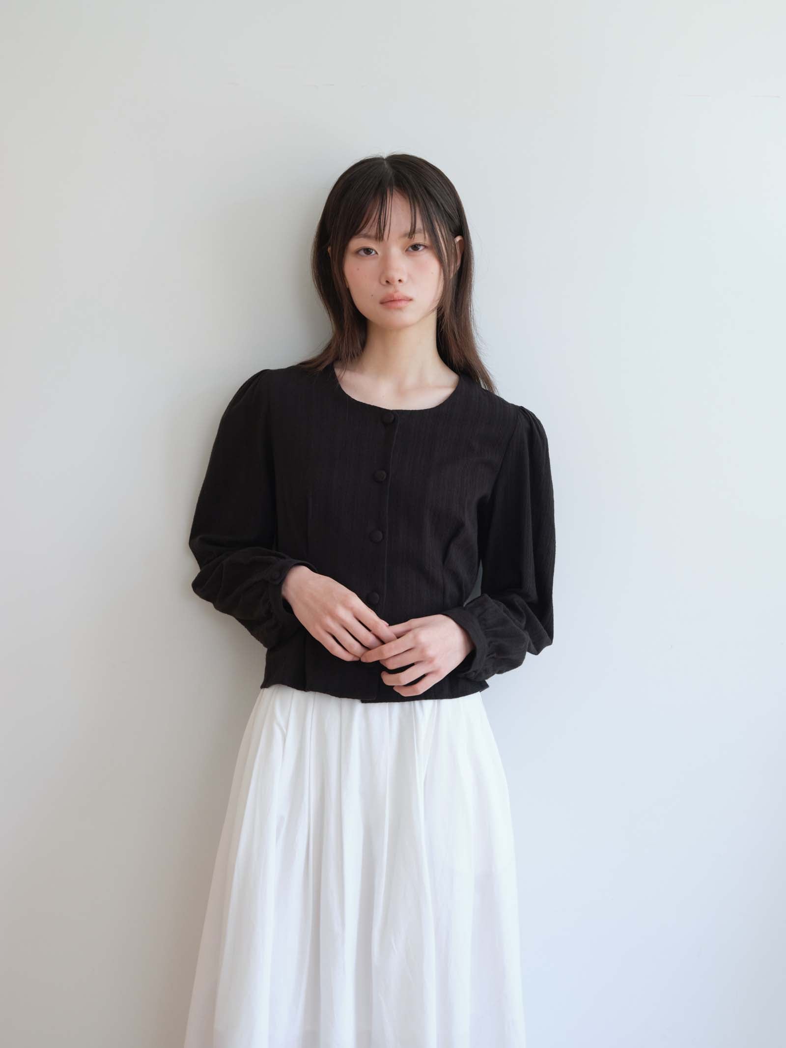 TUCKLINE SOFT SHIRT_BLACK