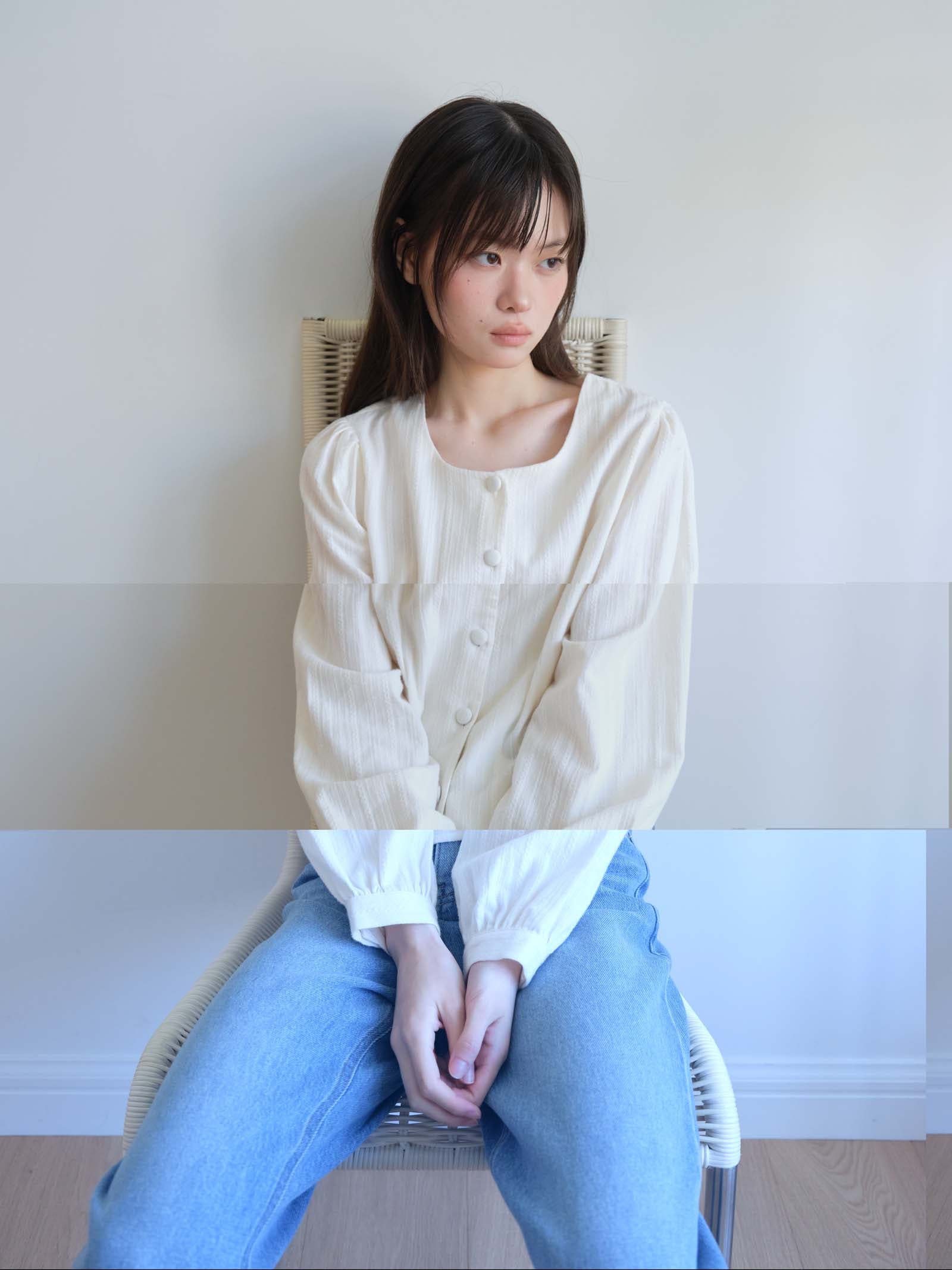 TUCKLINE SOFT SHIRT_IVORY
