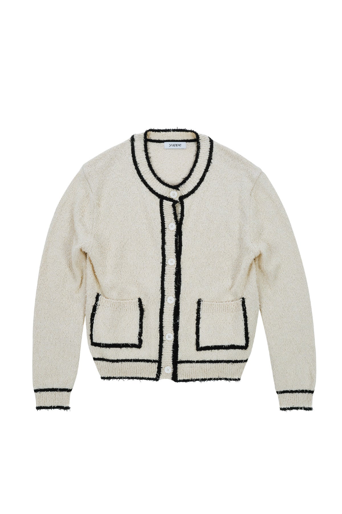 TWEED CARDIGAN_IVORY