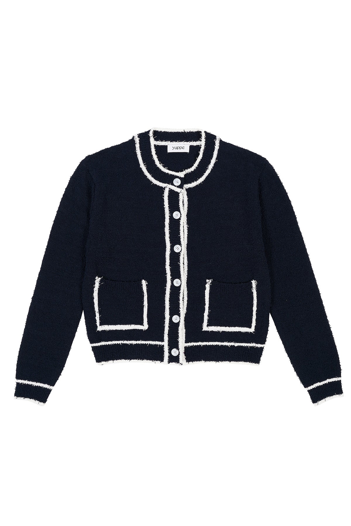 TWEED CARDIGAN_NAVY