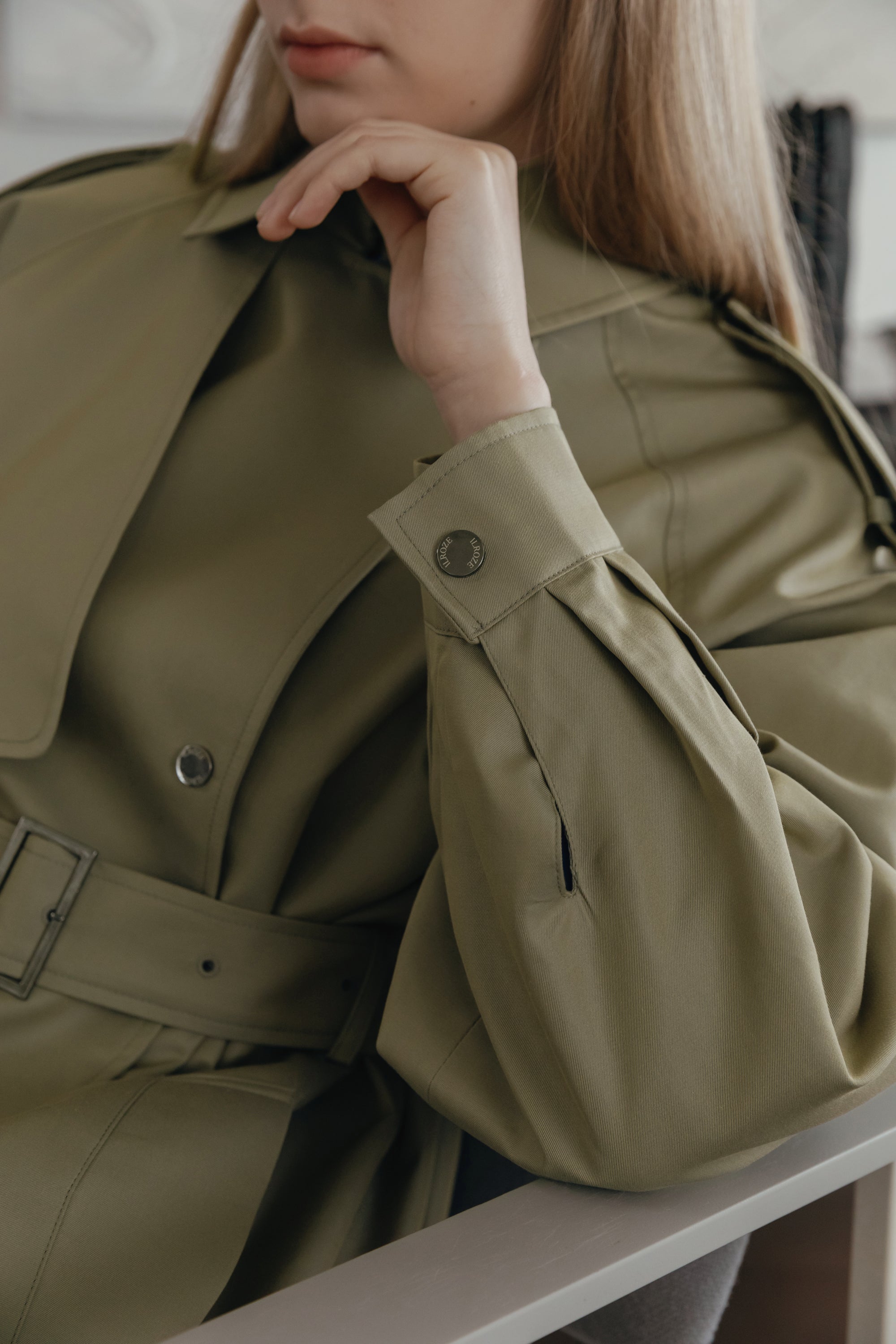 SNAP TRENCH COAT (CLASSIC)_KHAKI