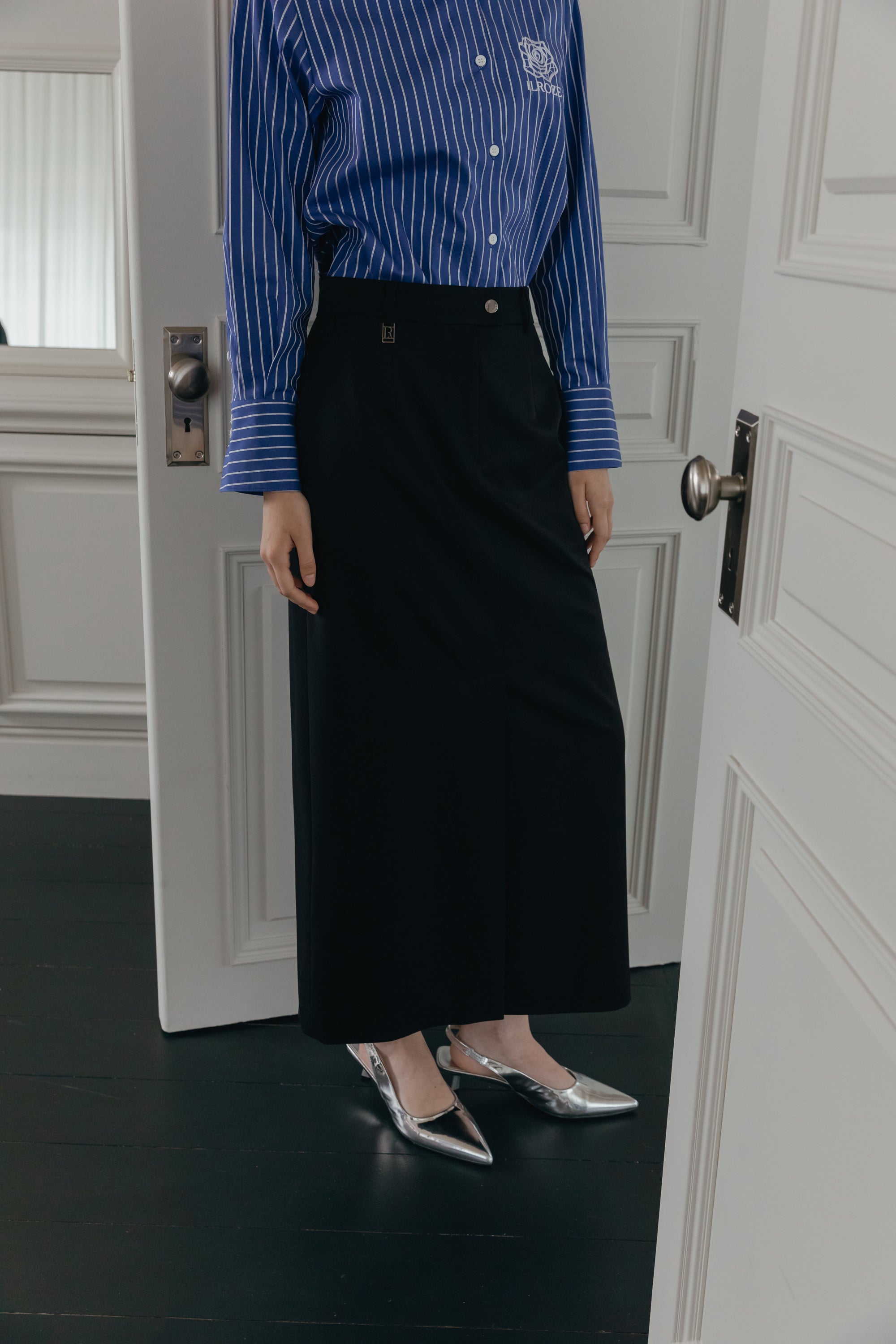 LUXE LONG SKIRT_NOIR