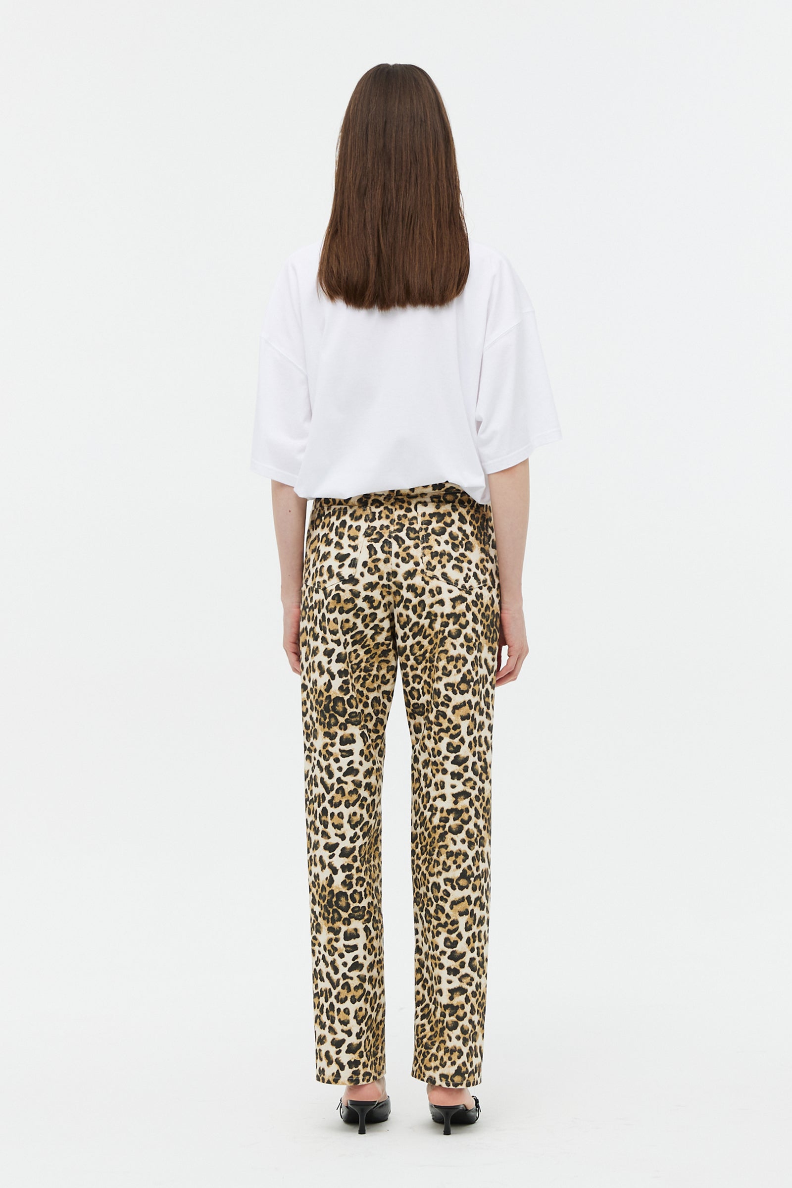 LEOPARD STRAIGHT DENIM PANTS_LEO