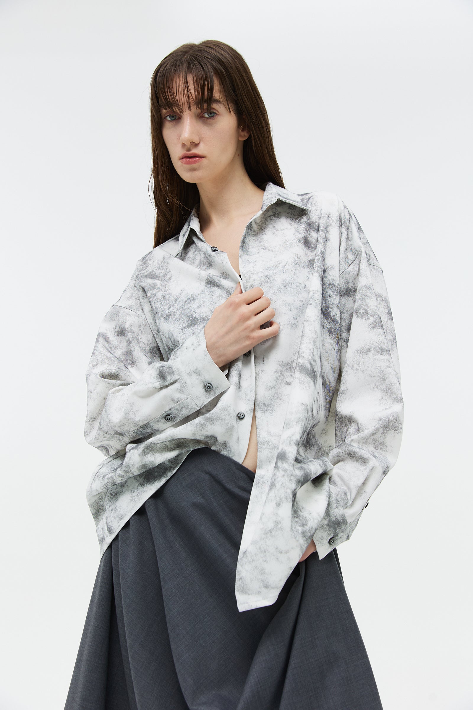CHEMISE OVERSIZE LUNE_GRIS