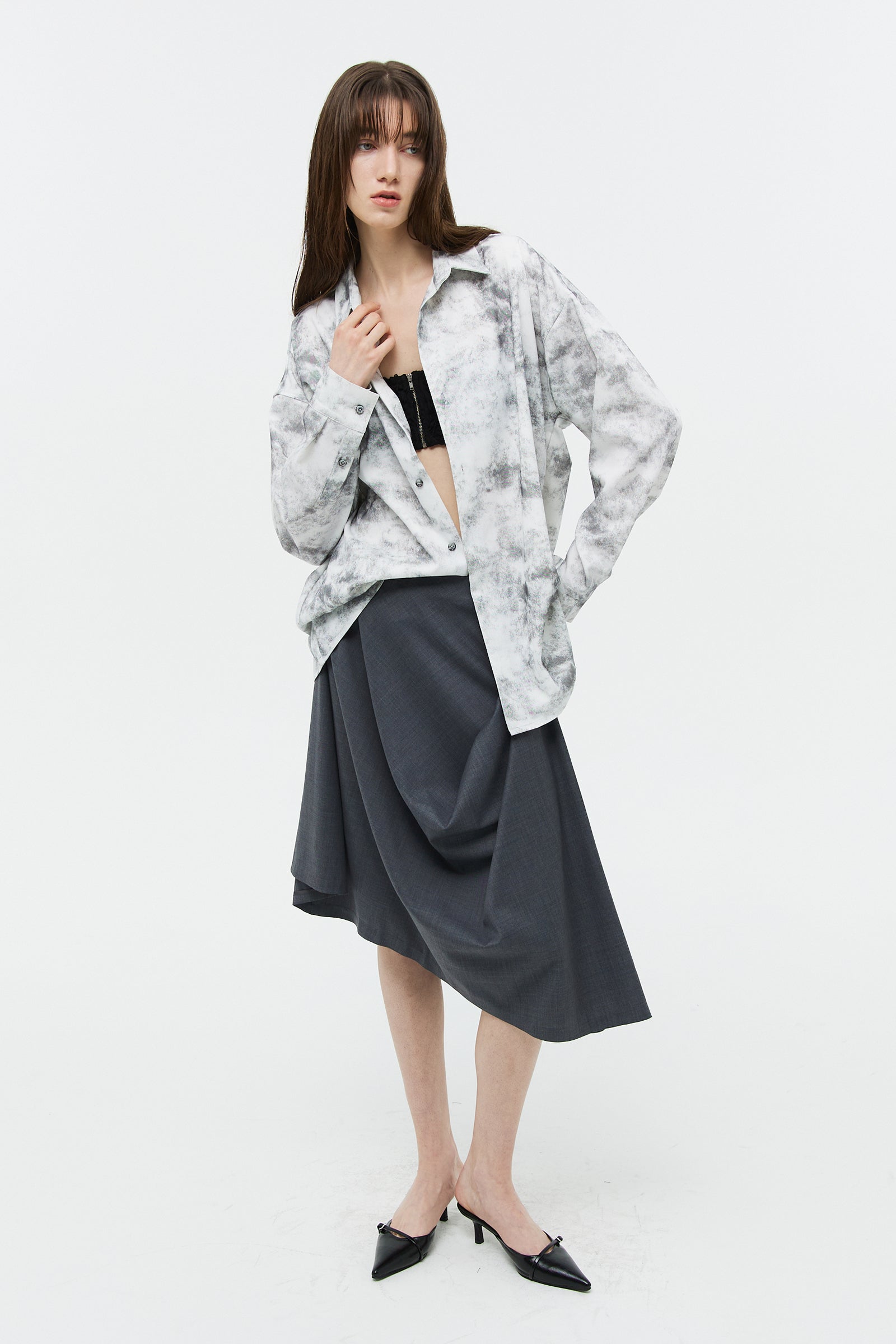 CHEMISE OVERSIZE LUNE_GRIS