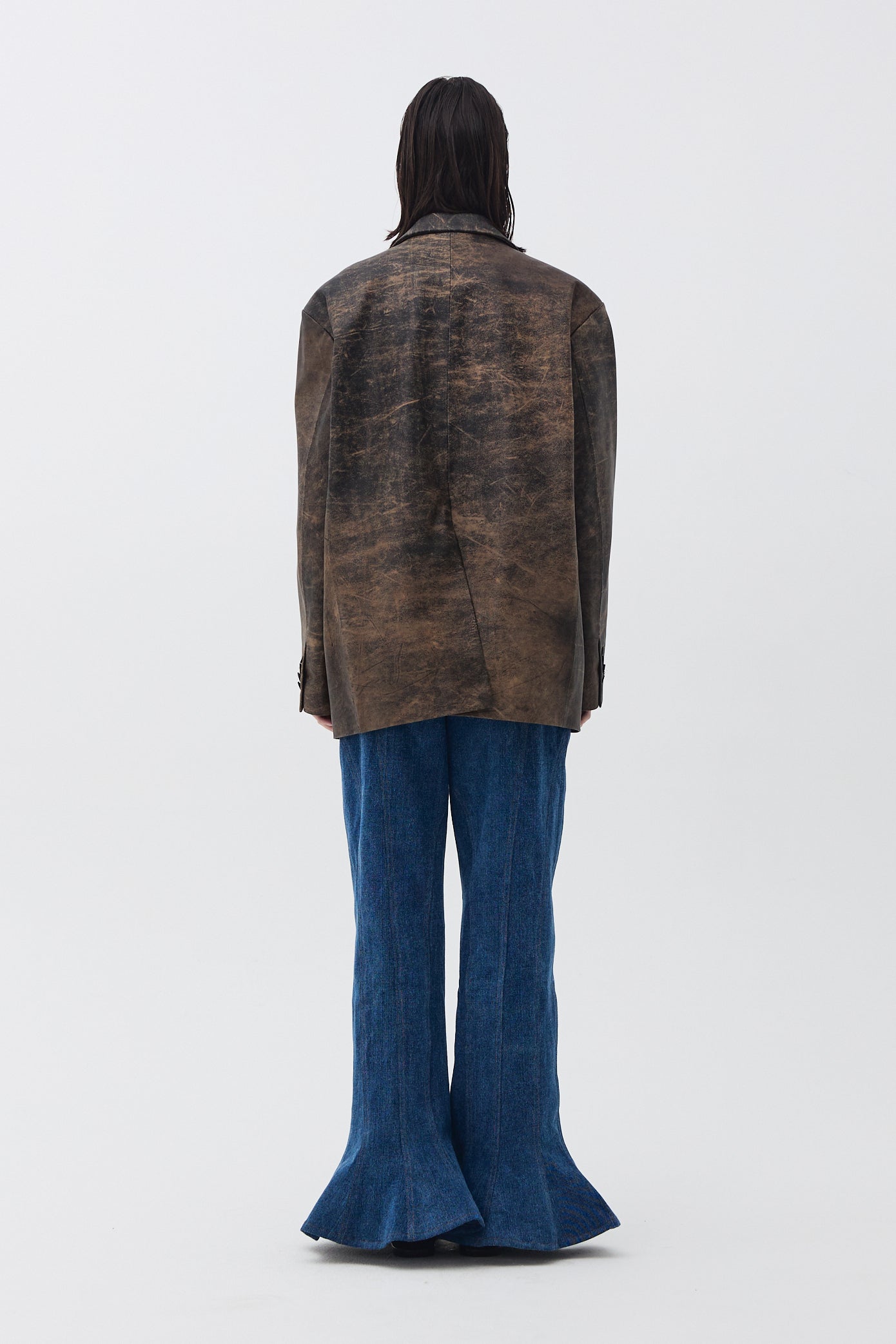 FLARE DENIM PANTS_BLUE