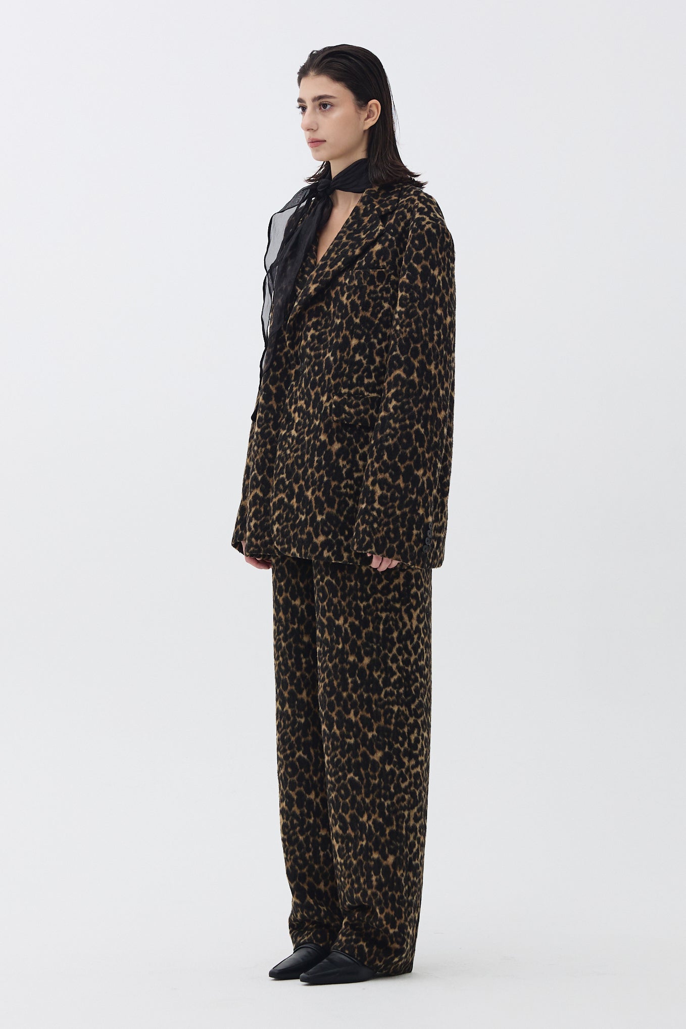 WOOL BLAZER_LEOPARD