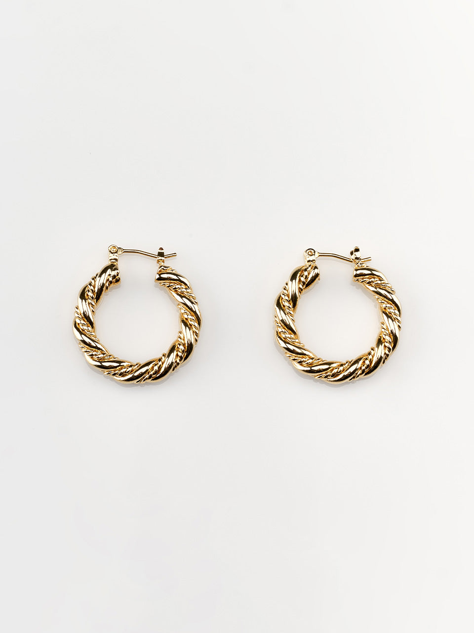 TWIST RING EARRINGS_GOLD