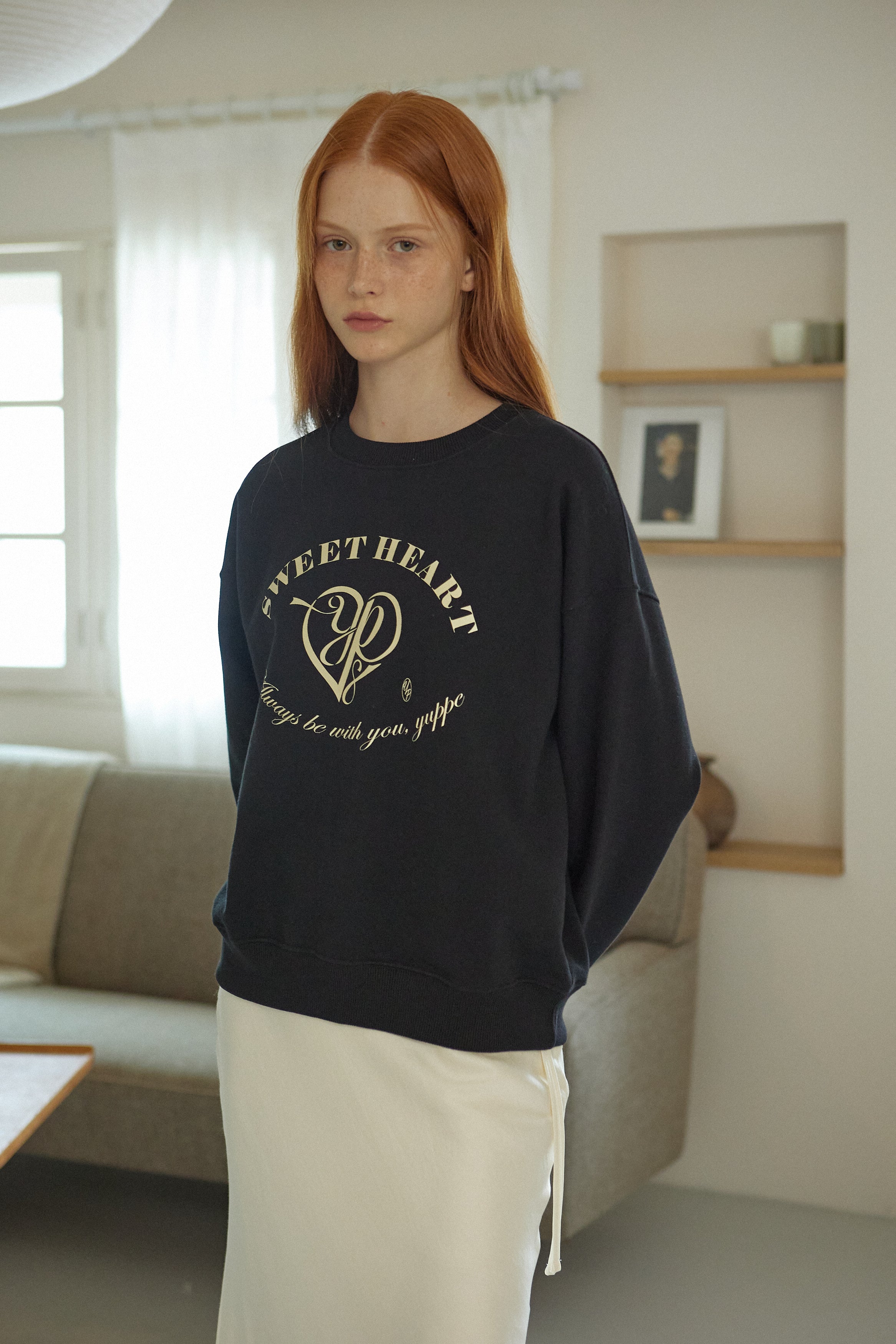 HEART SWEATSHIRT_NOIR