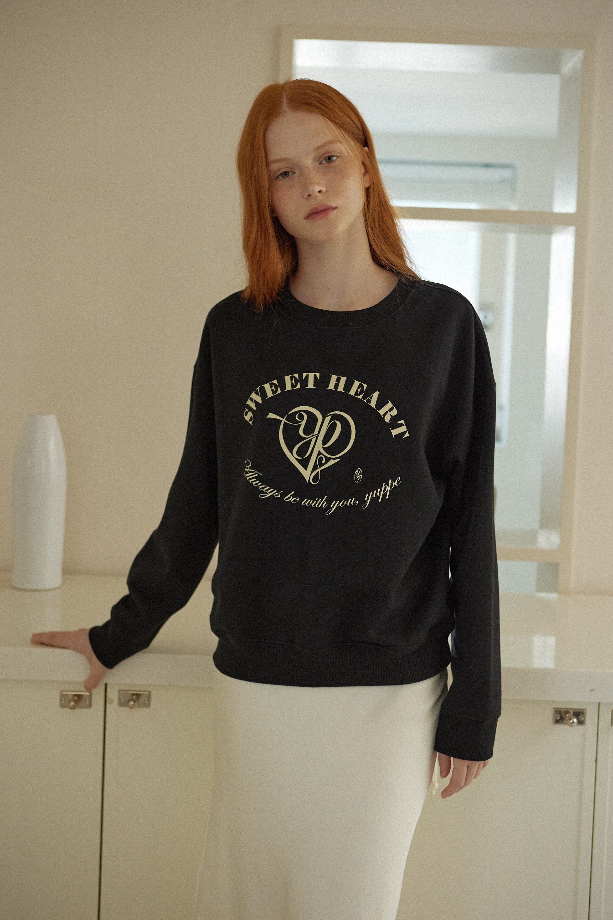 HEART SWEATSHIRT_NOIR