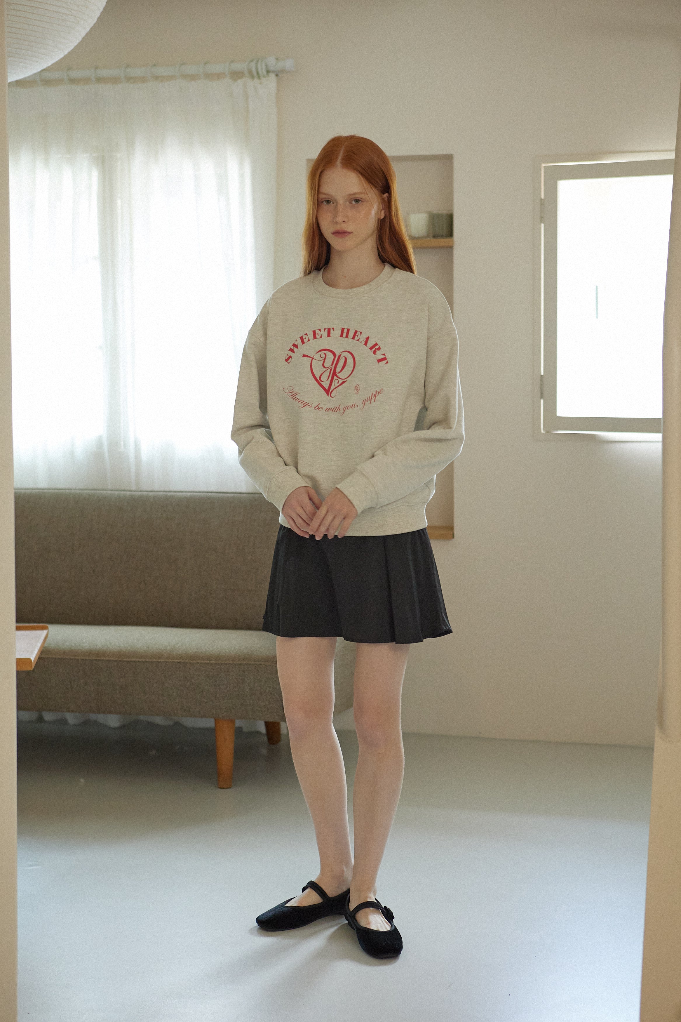 HEART SWEATSHIRT_OATMEAL